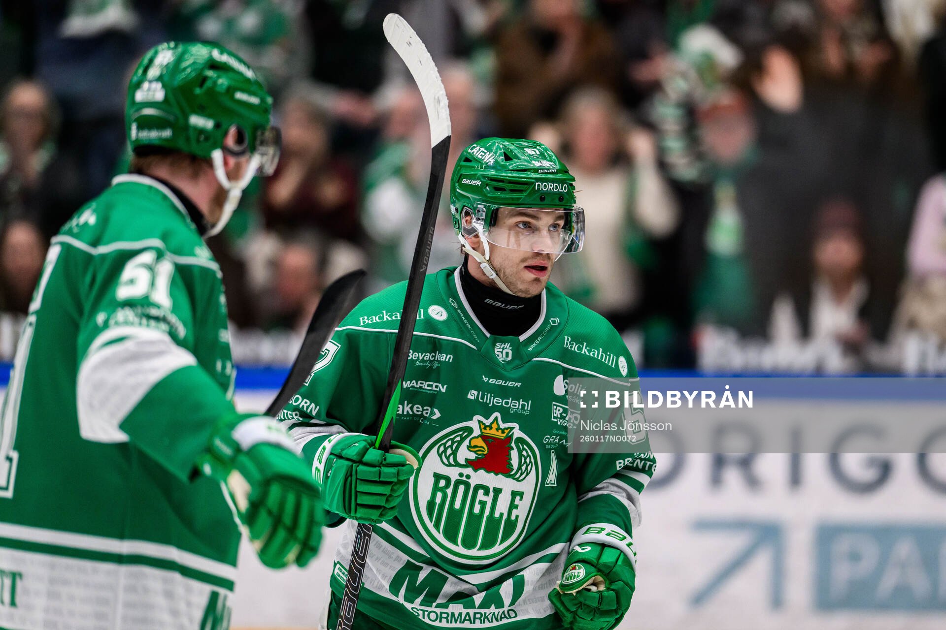 Rögles Leon Bristedt jublar