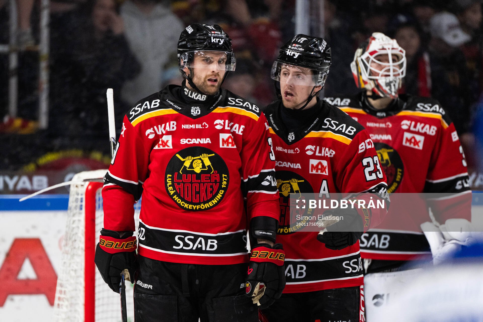 Luleås Pontus Själin och Jesper Sellgren