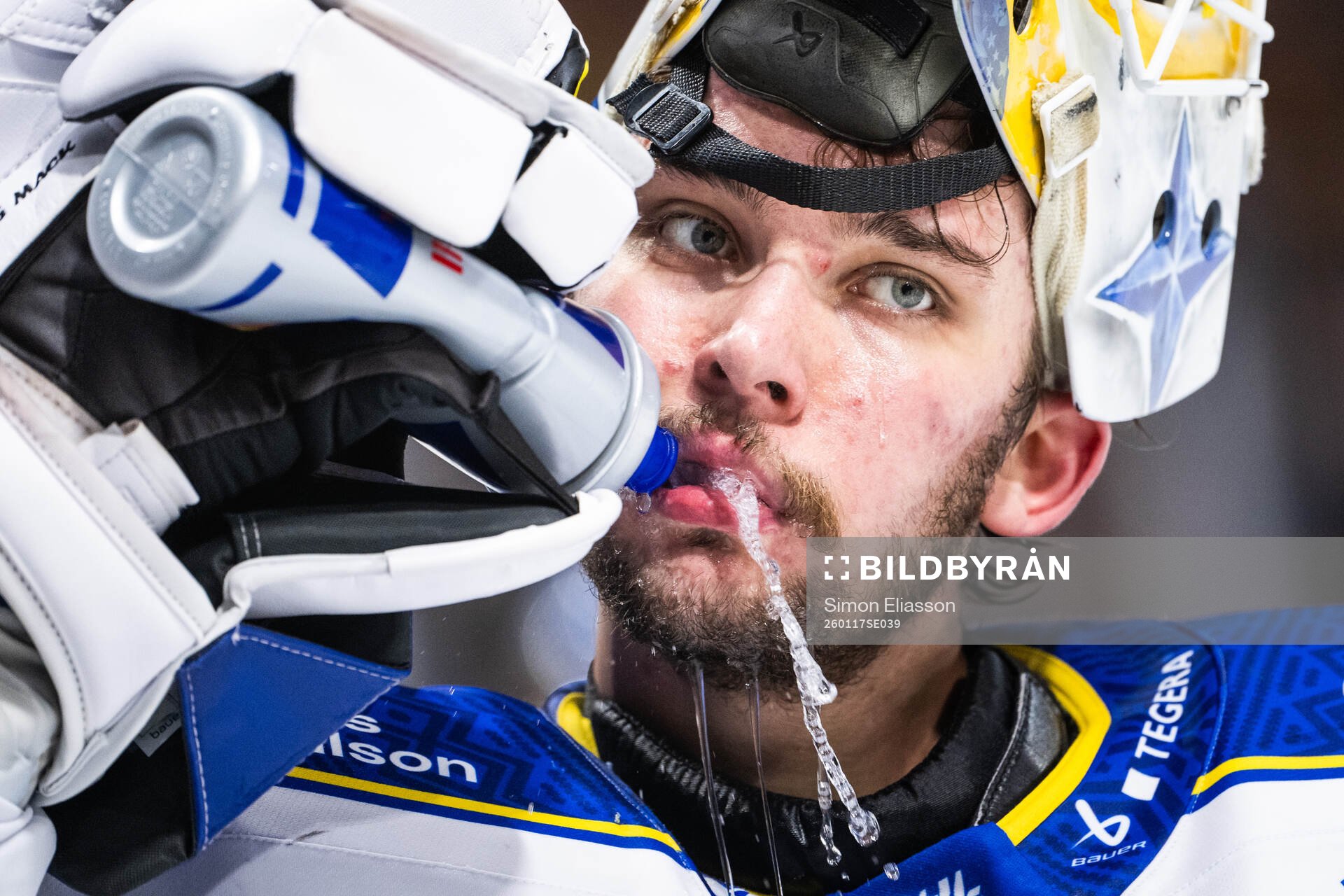 Leksands målvakt Marcus Gidlöf
