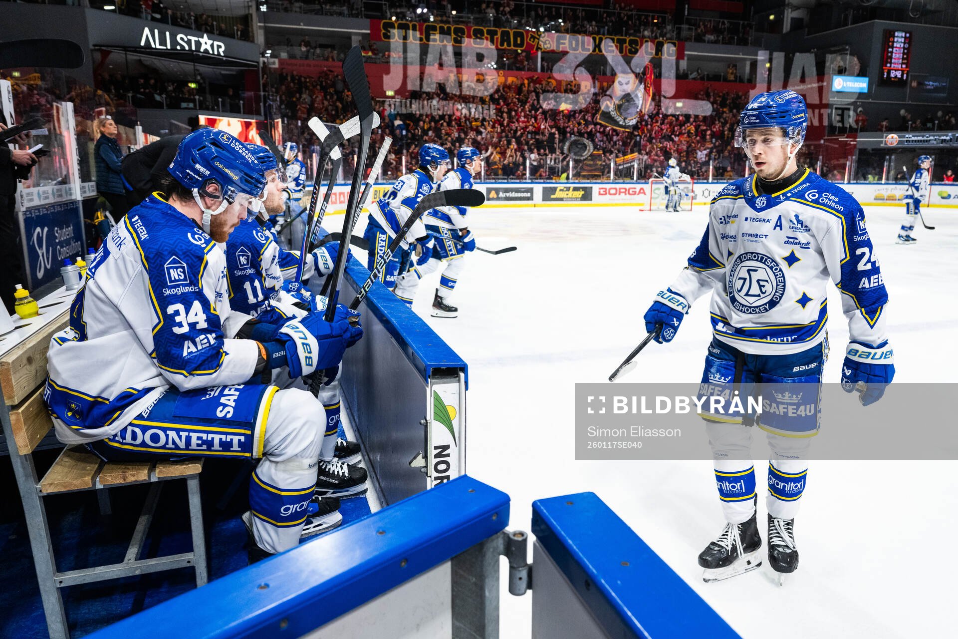 Leksands Peter Cehlarik och Arvid Eljas