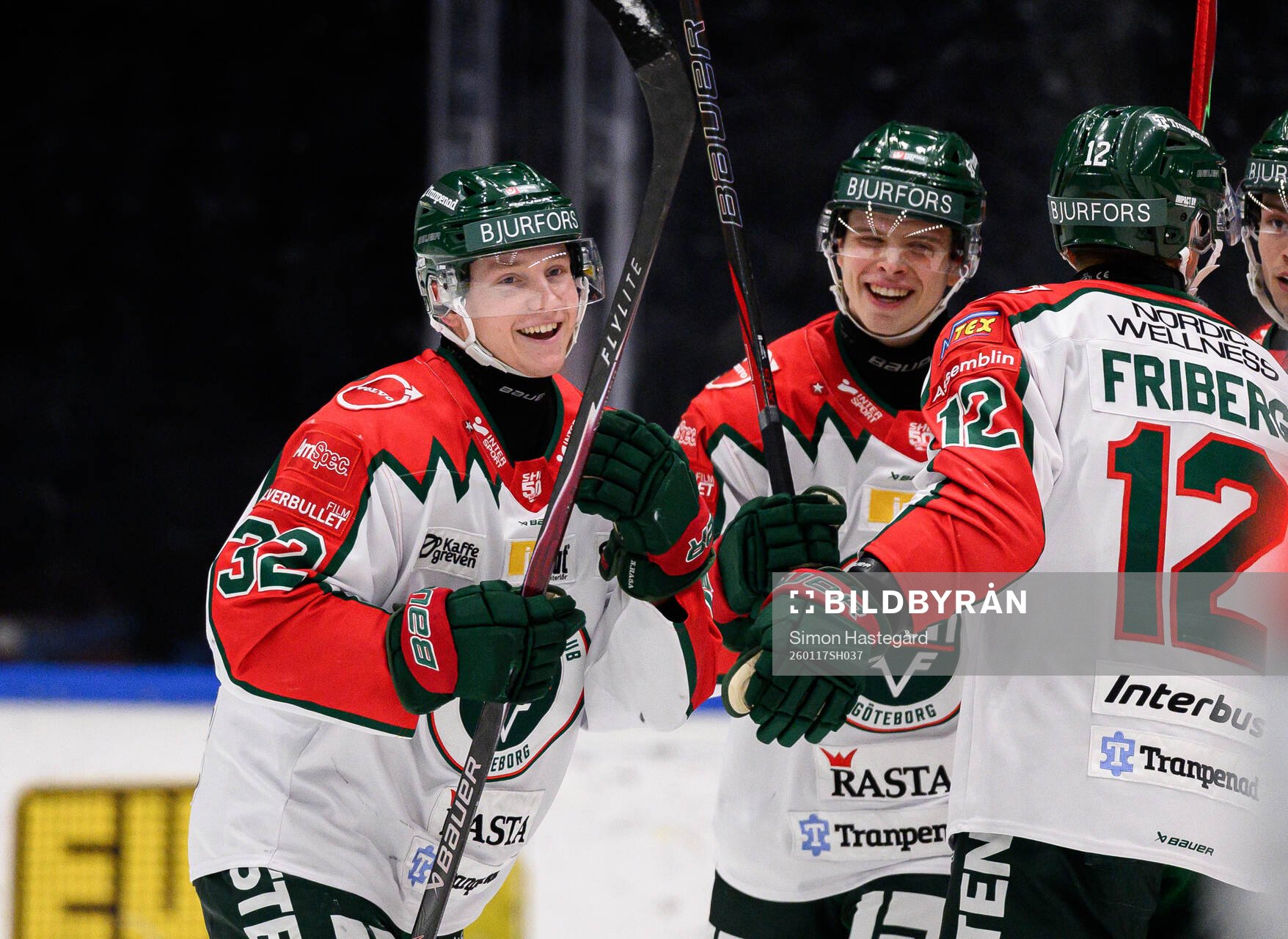 Frölundas Noah Hasa jublar