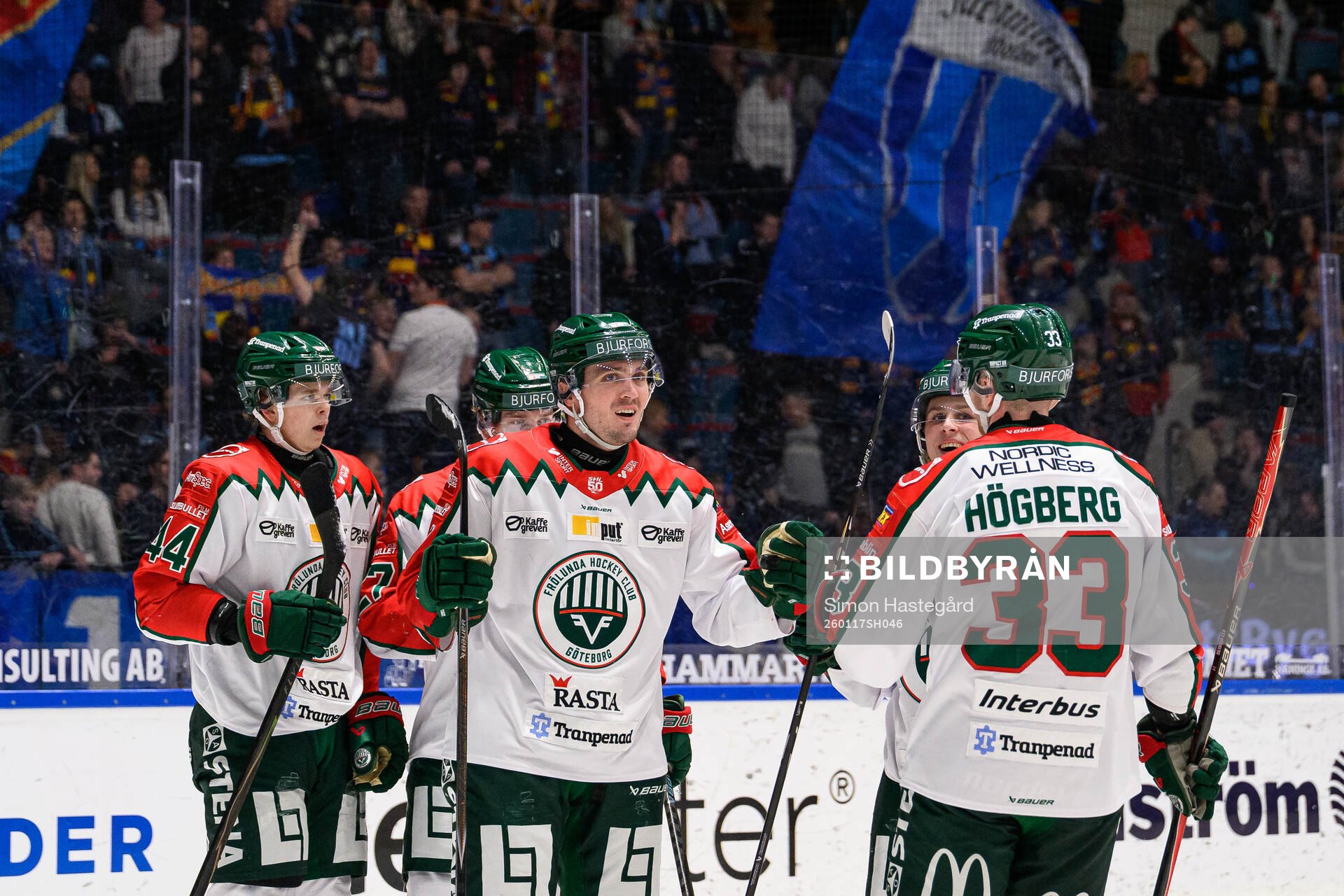 Frölundas Max Lindholm jublar