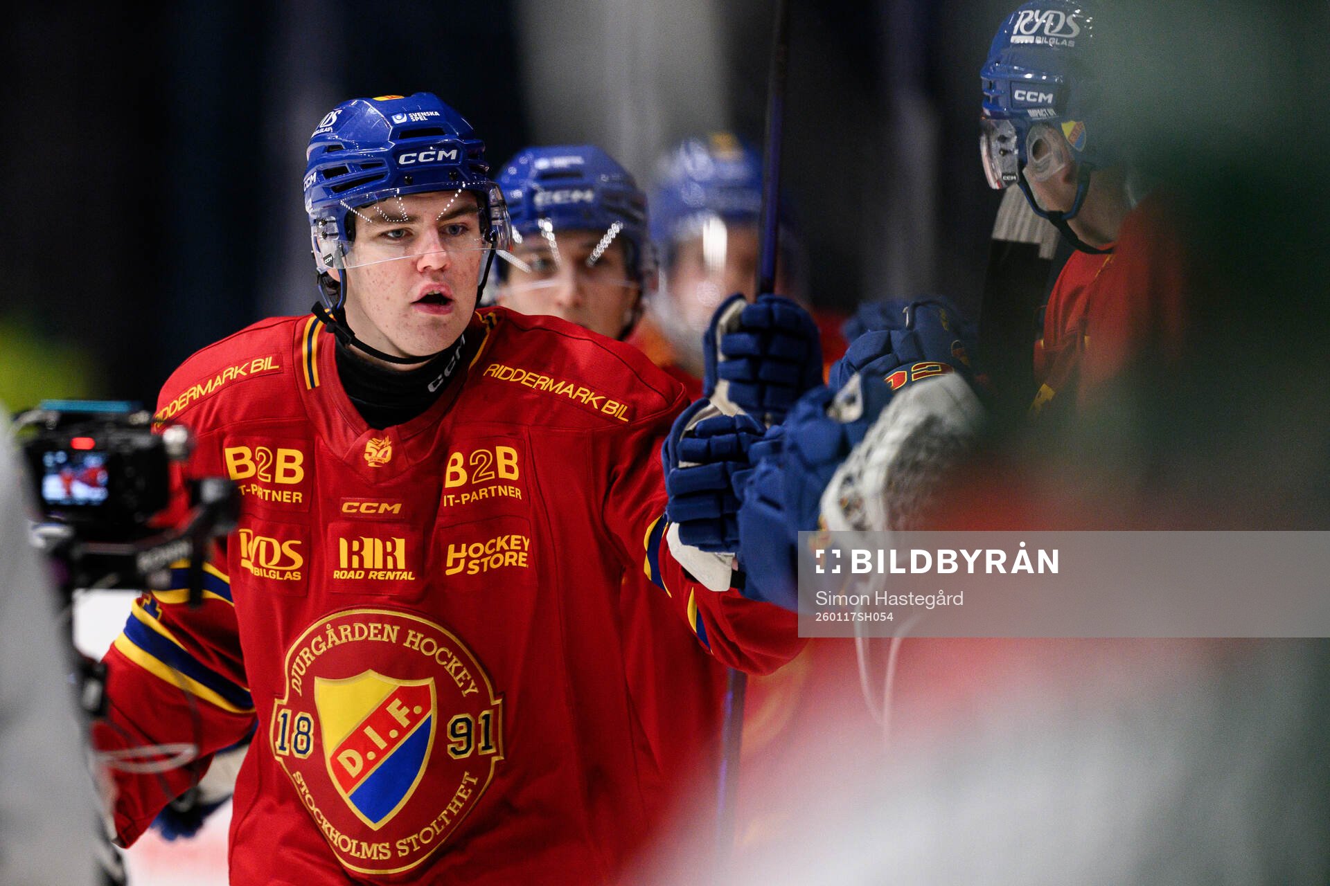 Djurgårdens Anton Frondell jublar