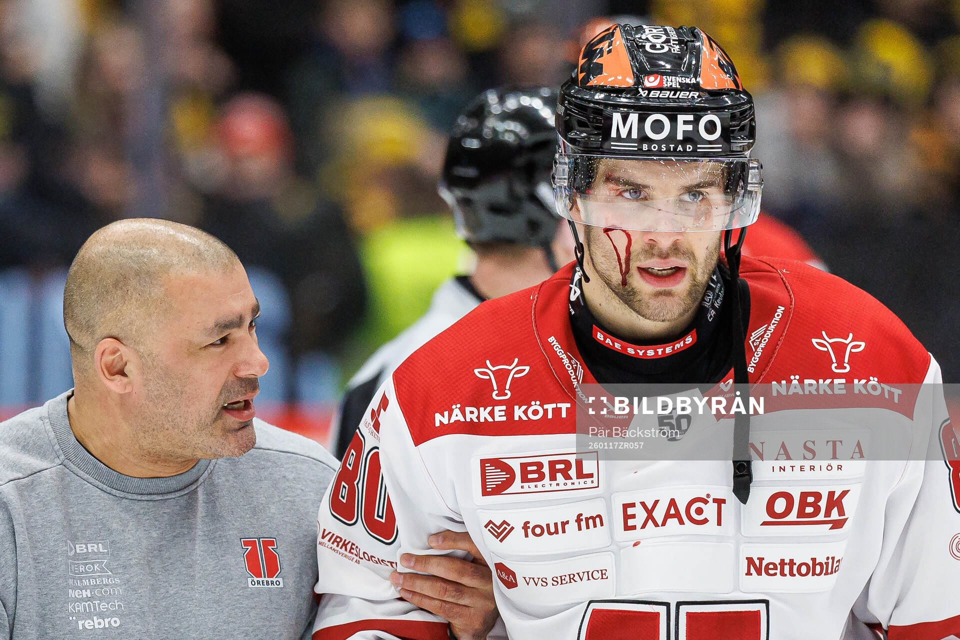 Örebros Kalle Miketinac har ont