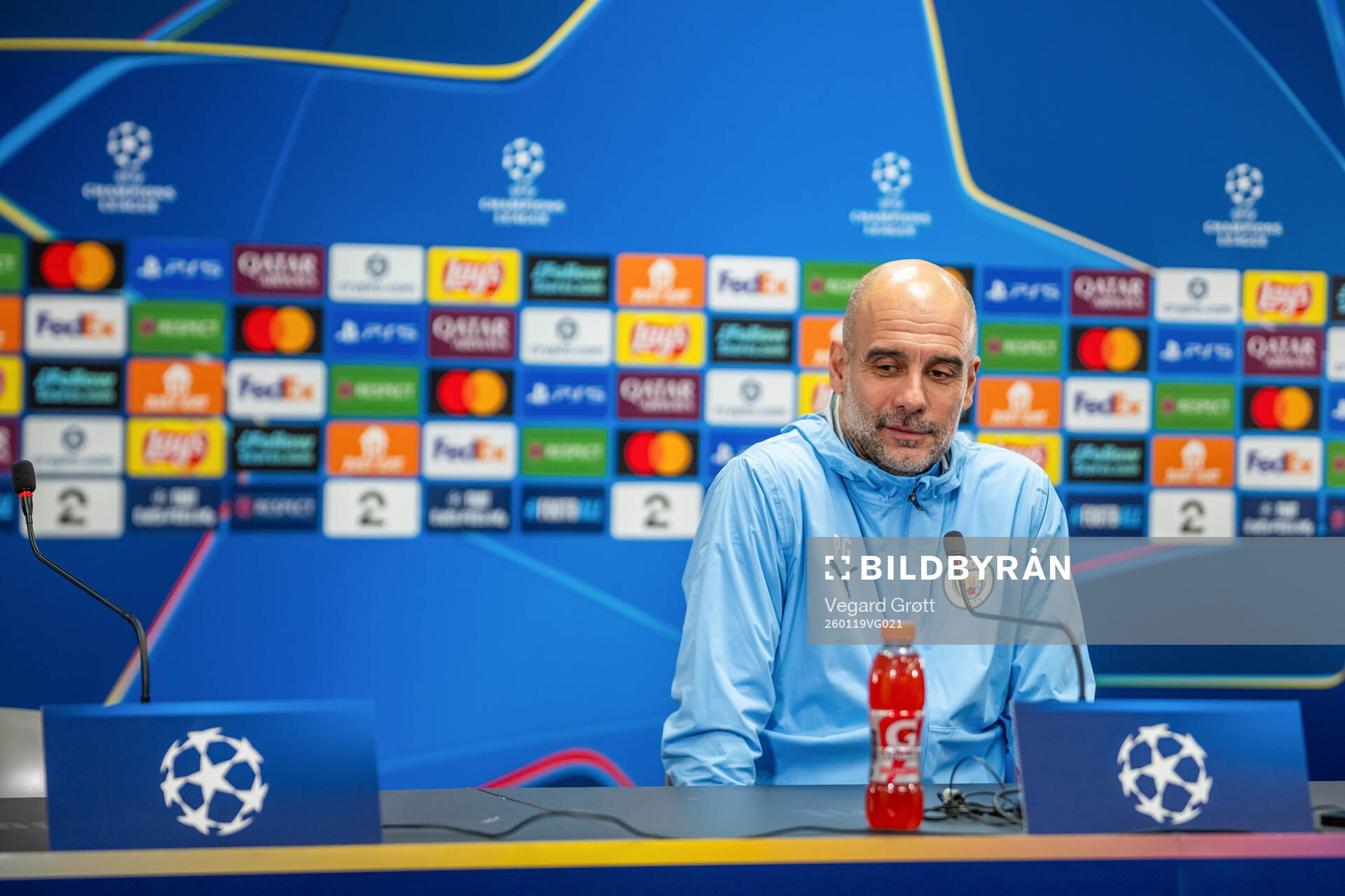 Pep Guardiola, head coach of Manchester City