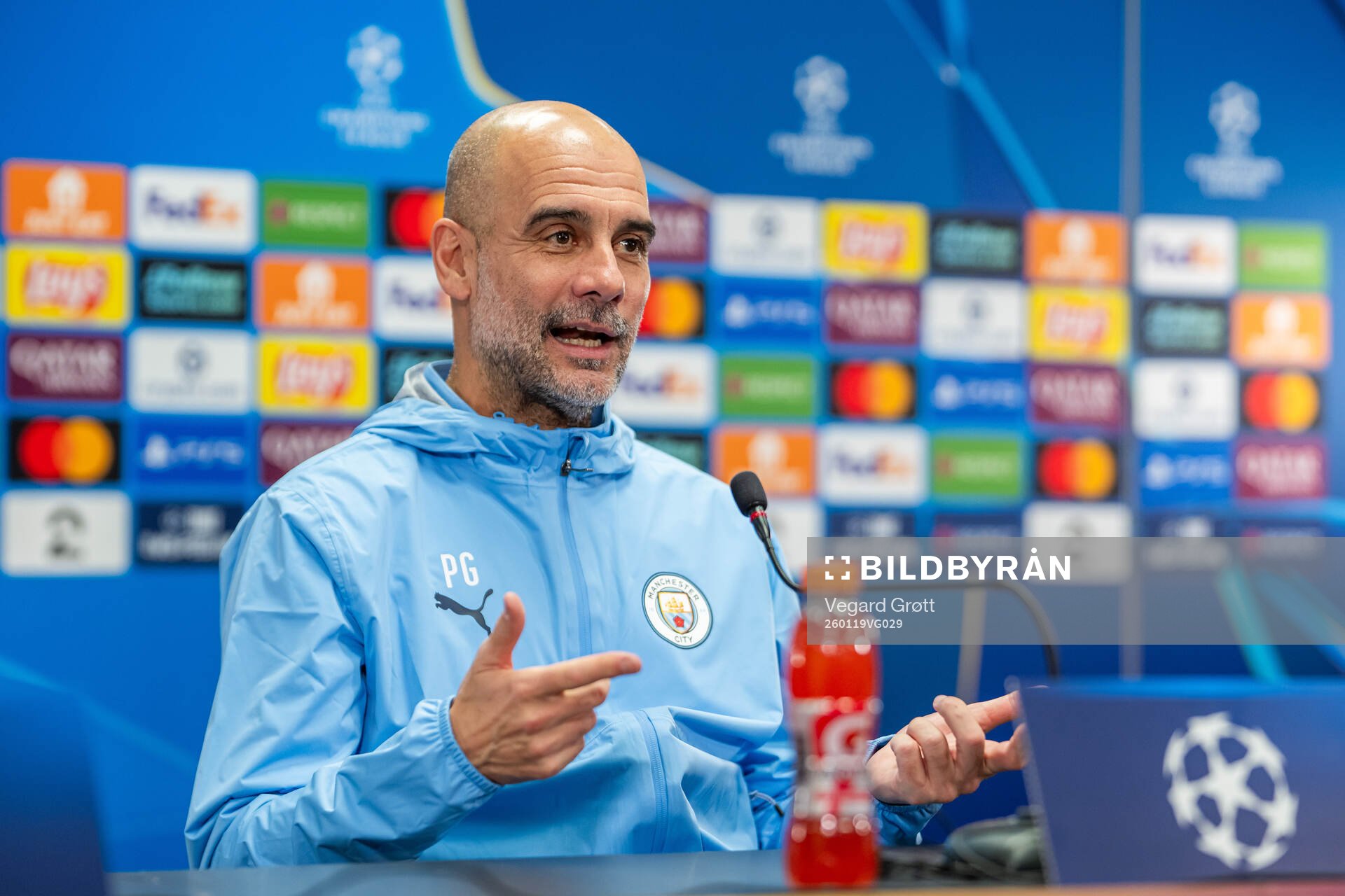 Pep Guardiola, head coach of Manchester City