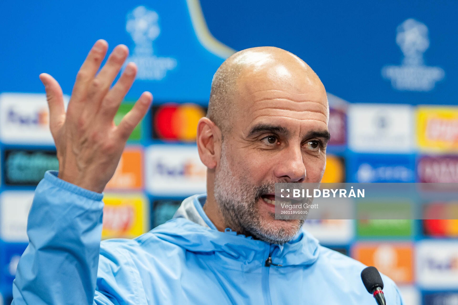 Pep Guardiola, head coach of Manchester City