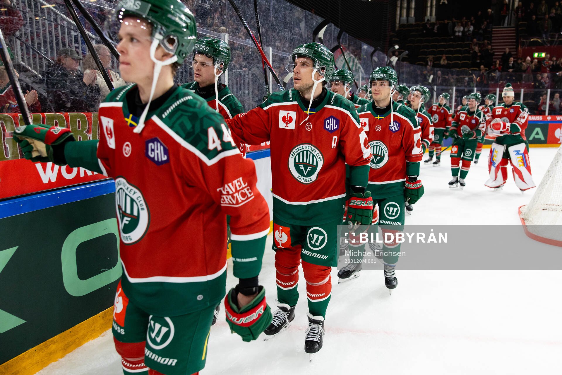 Noah Dower Nilsson and Henrik Tömmernes of Frölunda