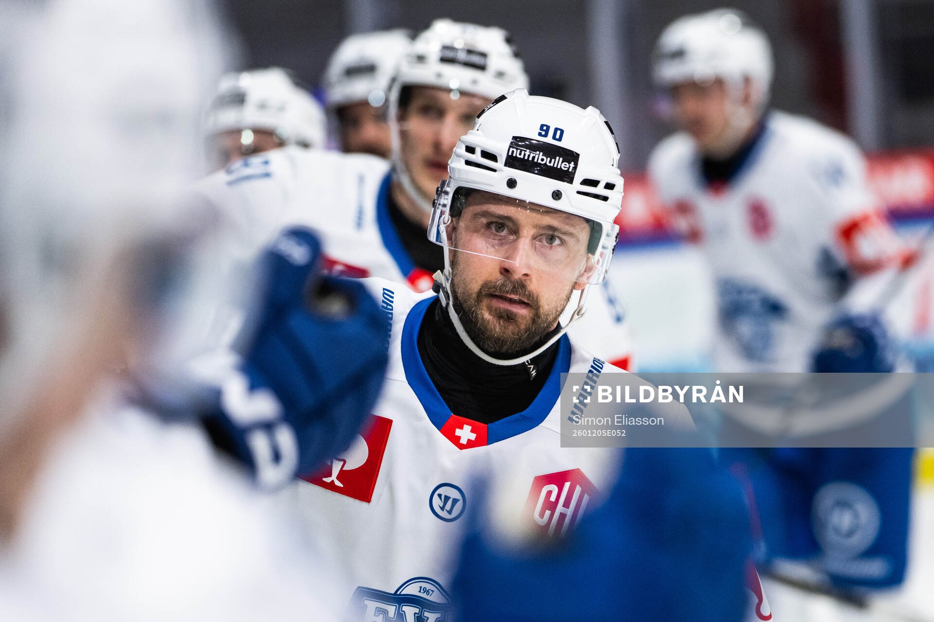 Tomás Tatar of EV Zug celebrates
