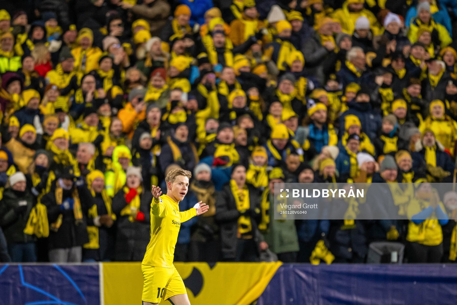 Jens Petter Hauge of Bodø/Glimt celebrates