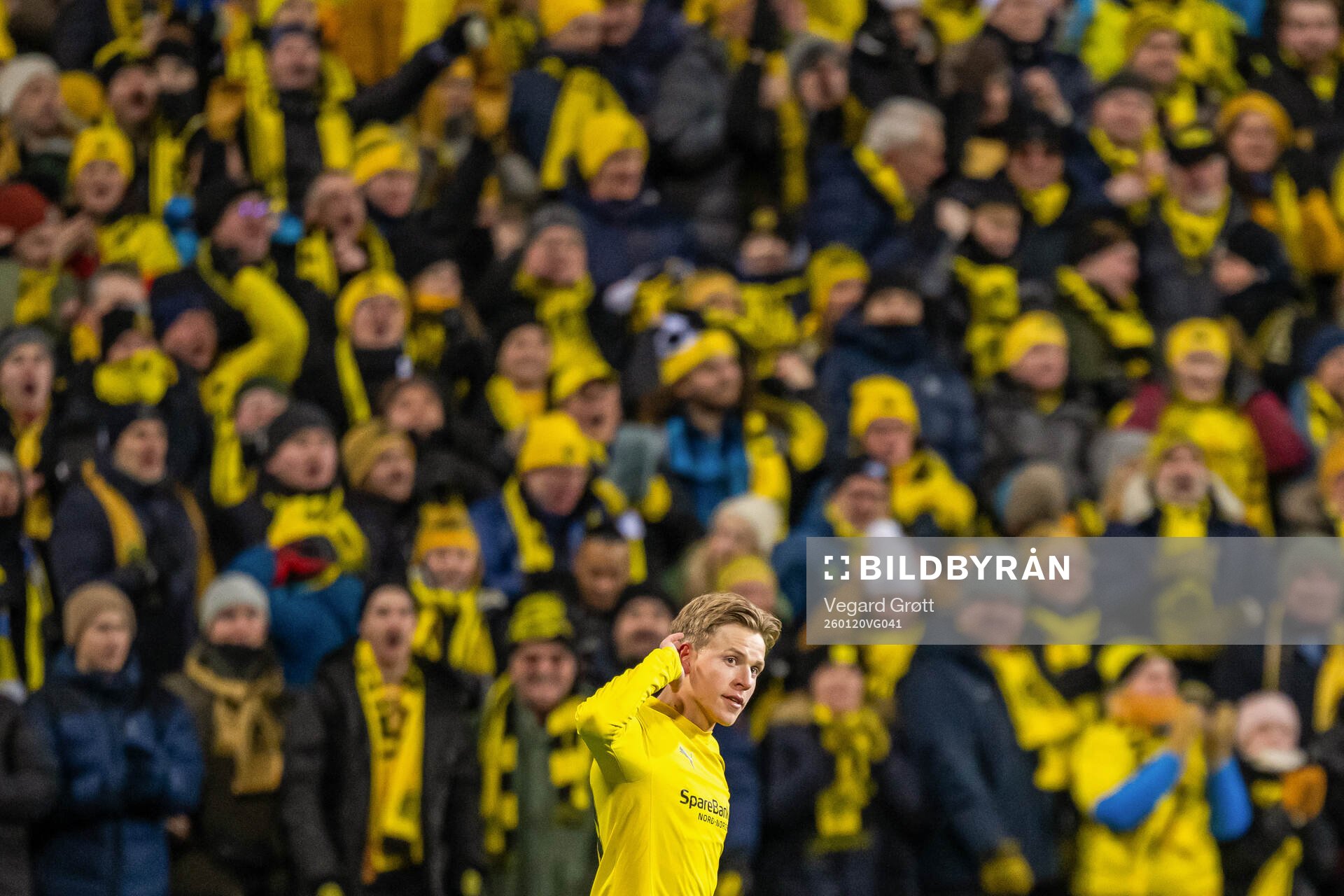Jens Petter Hauge of Bodø/Glimt celebrates