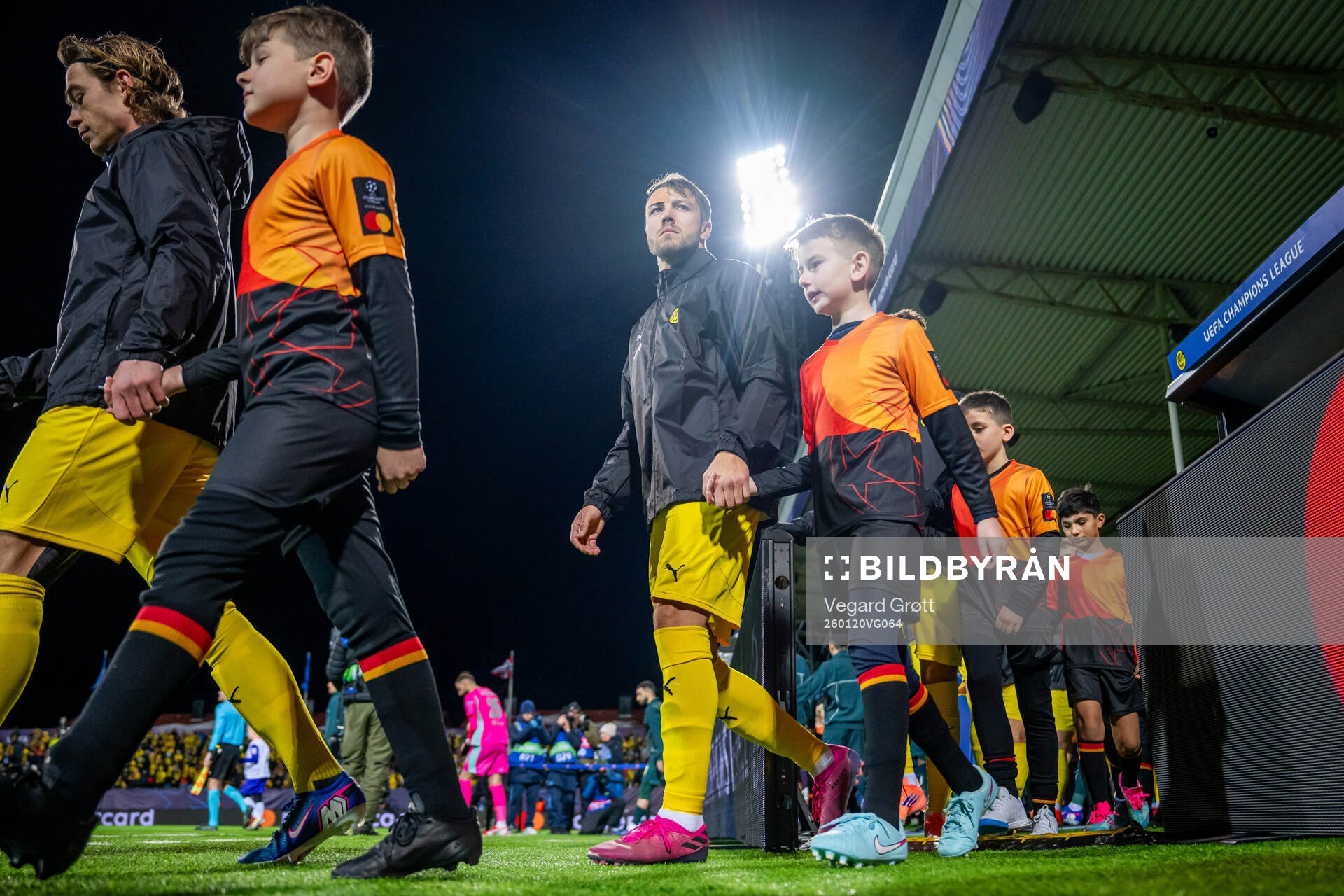 Fredrik André Bjørkan of Bodø/Glimt enters the pitch