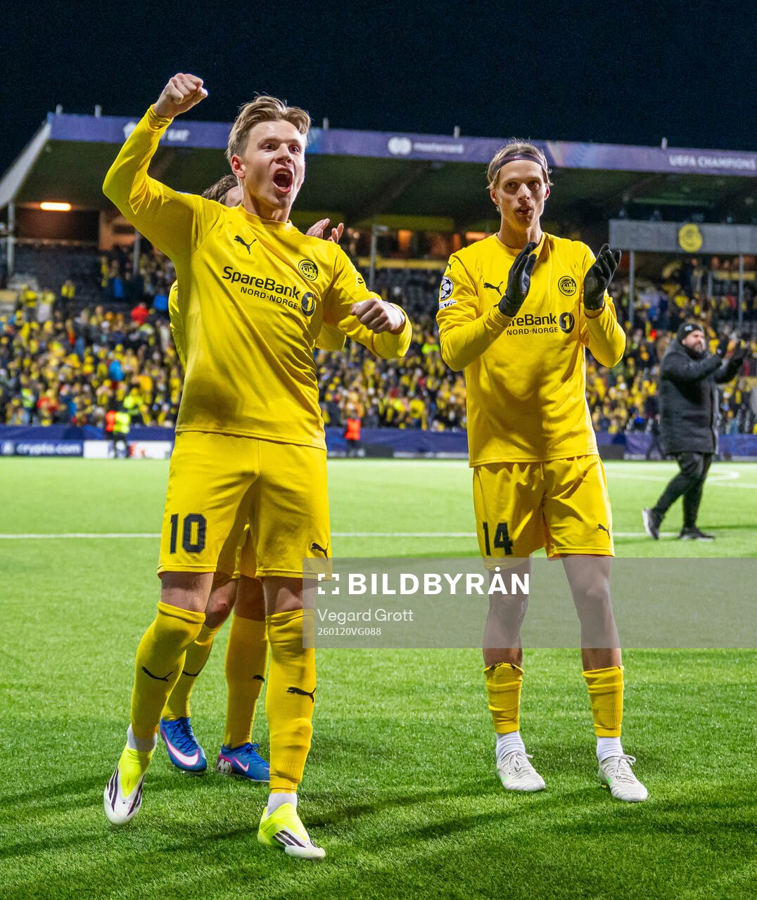 Jens Petter Hauge of Bodø/Glimt celebrates