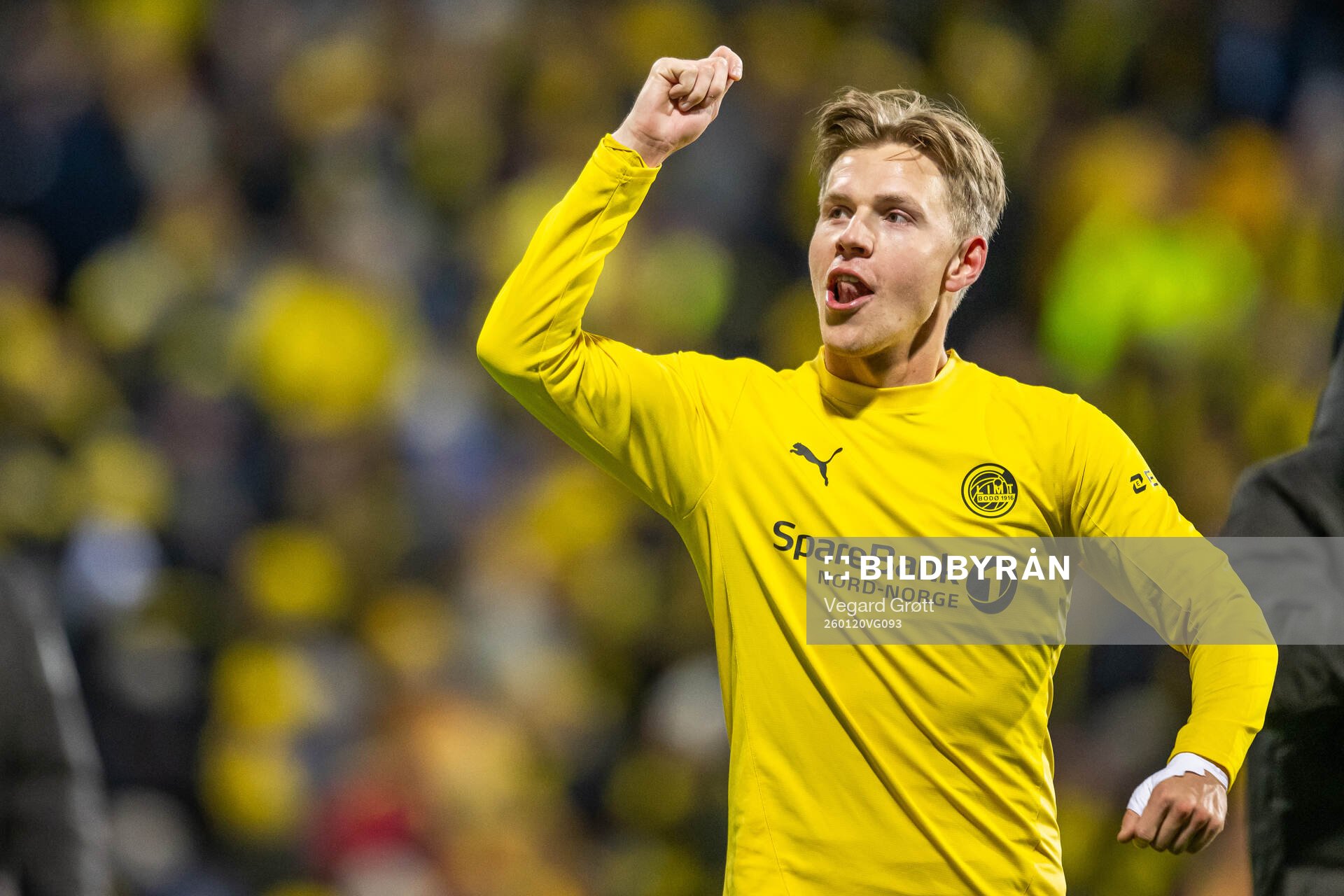 Jens Petter Hauge of Bodø/Glimt celebrates