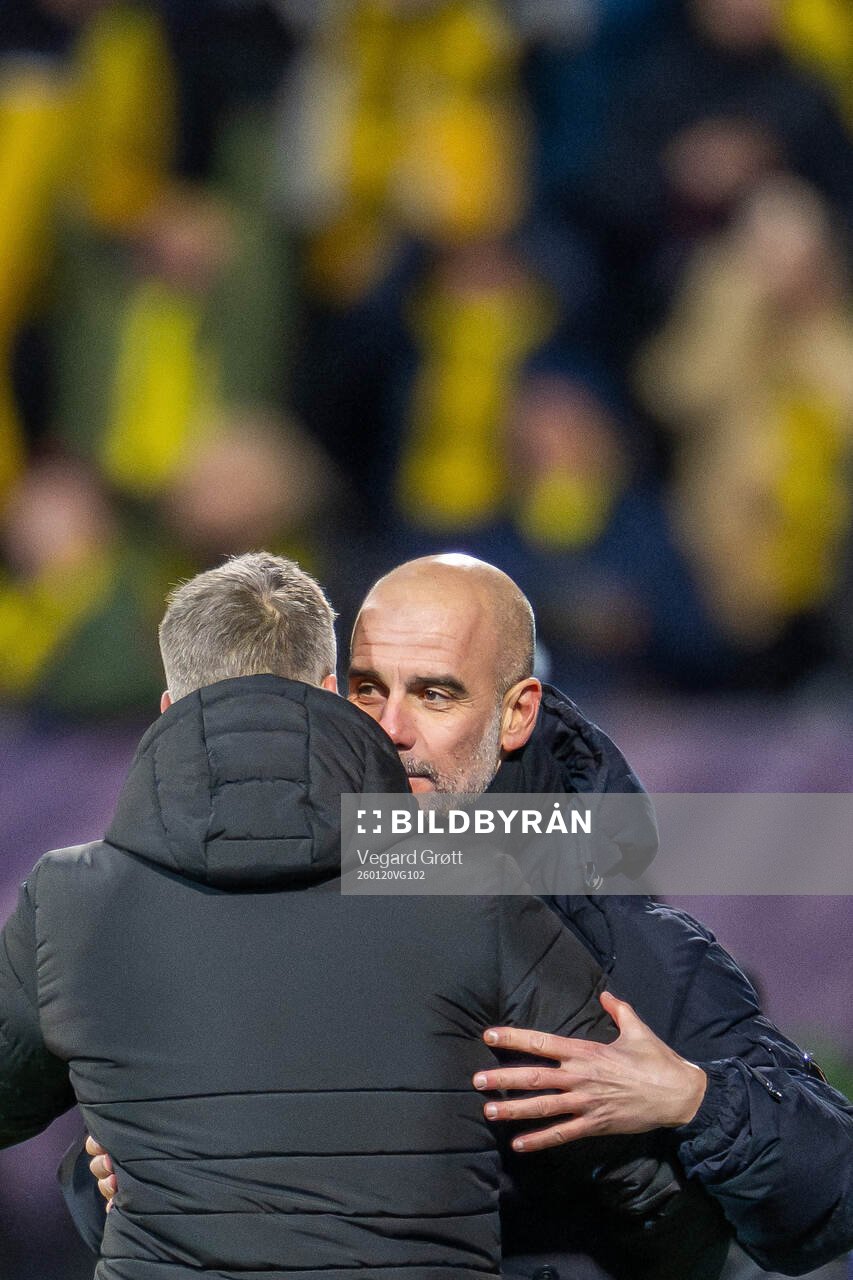 Head coach Kjetil Knutsen of Bodø/Glimt and head coach Pep