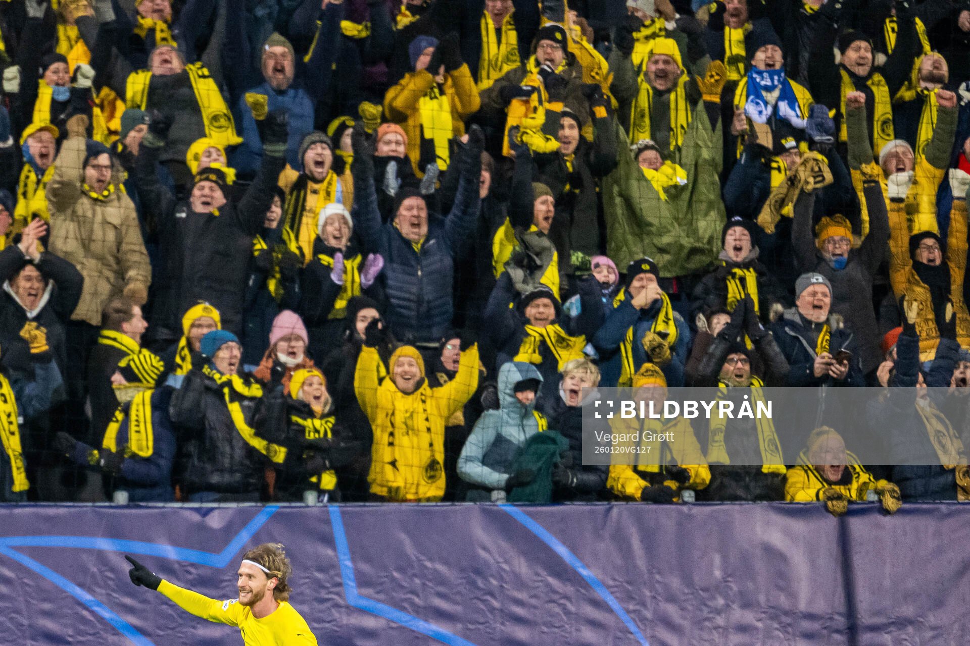 Kasper Høgh of Bodø/Glimt celebrates