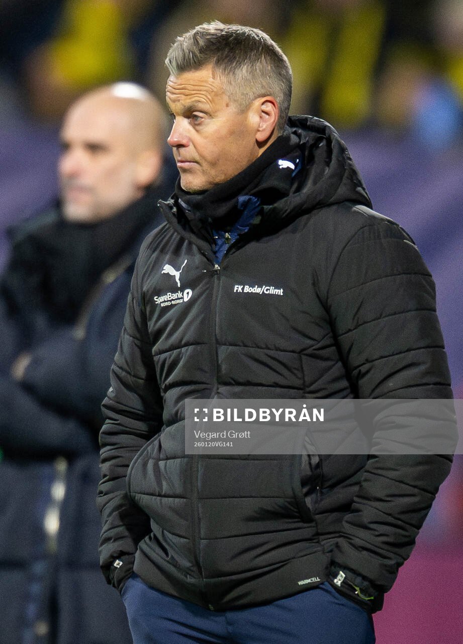 Head coach Kjetil Knutsen of Bodø/Glimt and head coach Pep