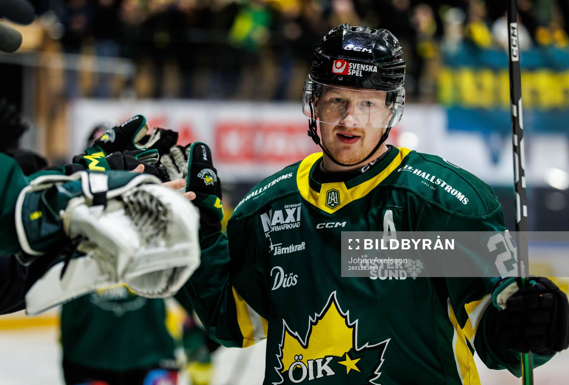 Östersunds Samuel Solem jublar