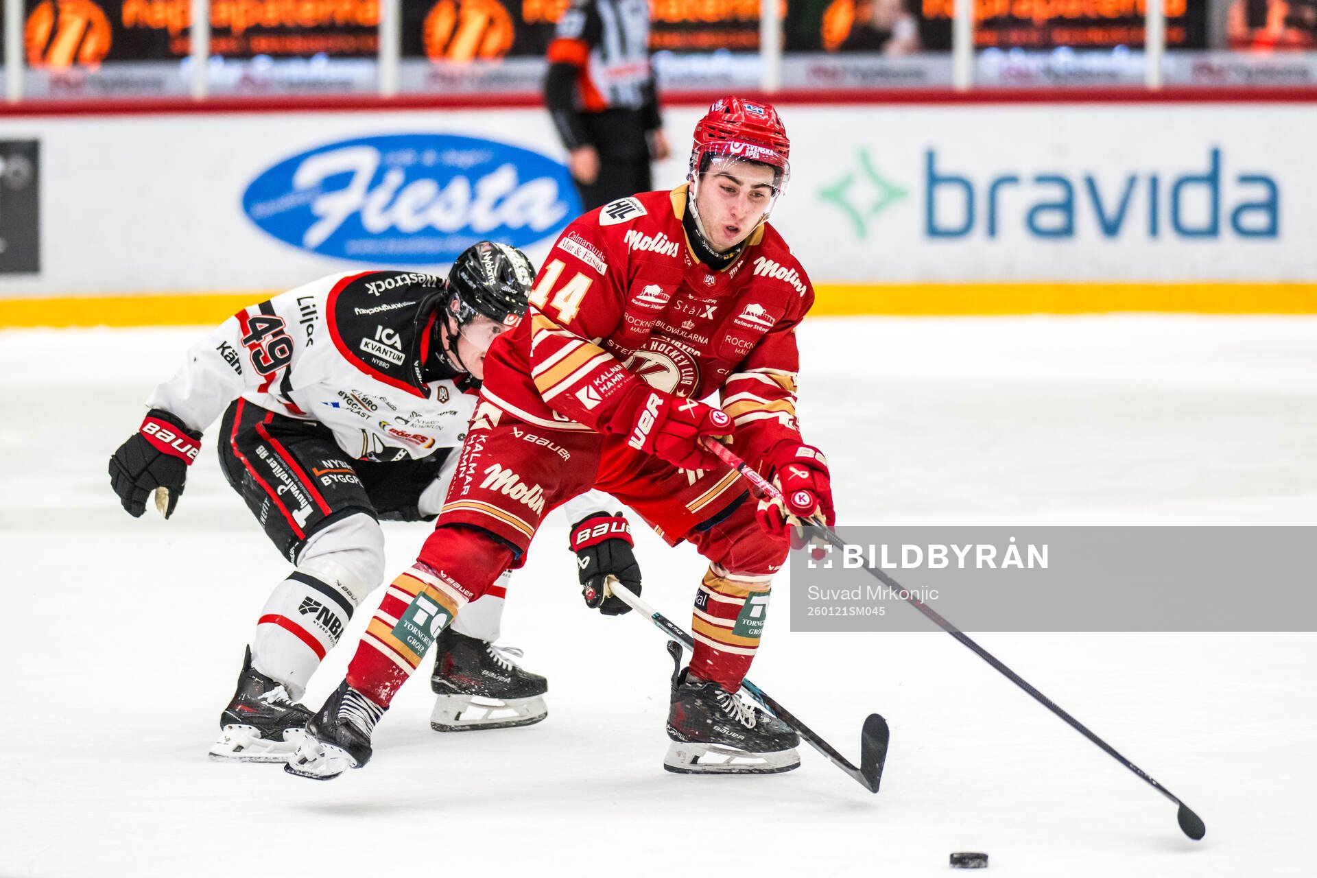 Nybros Kalle Holm och Kalmars George Diaco