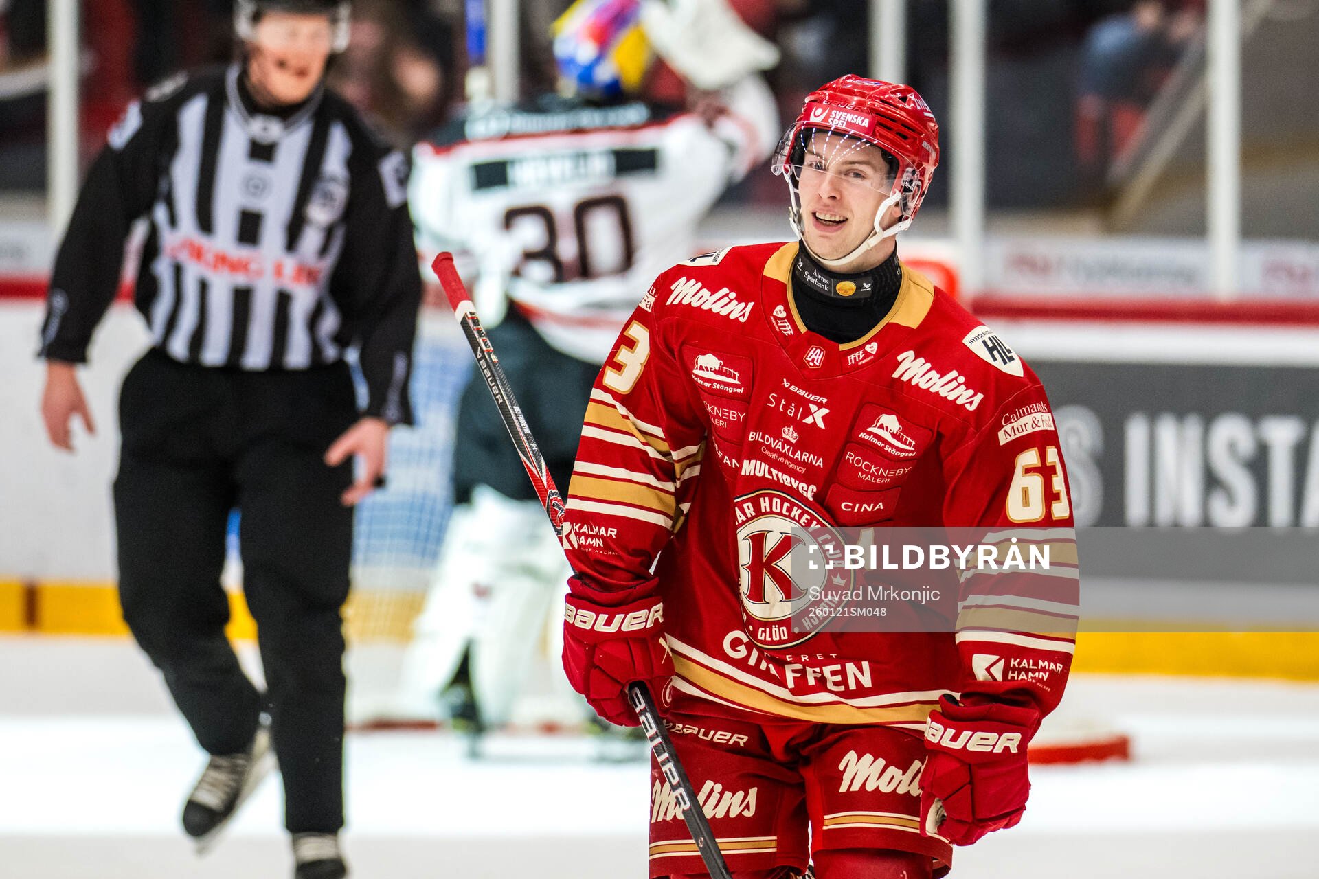 Kalmars Matt Fonteyne jublar