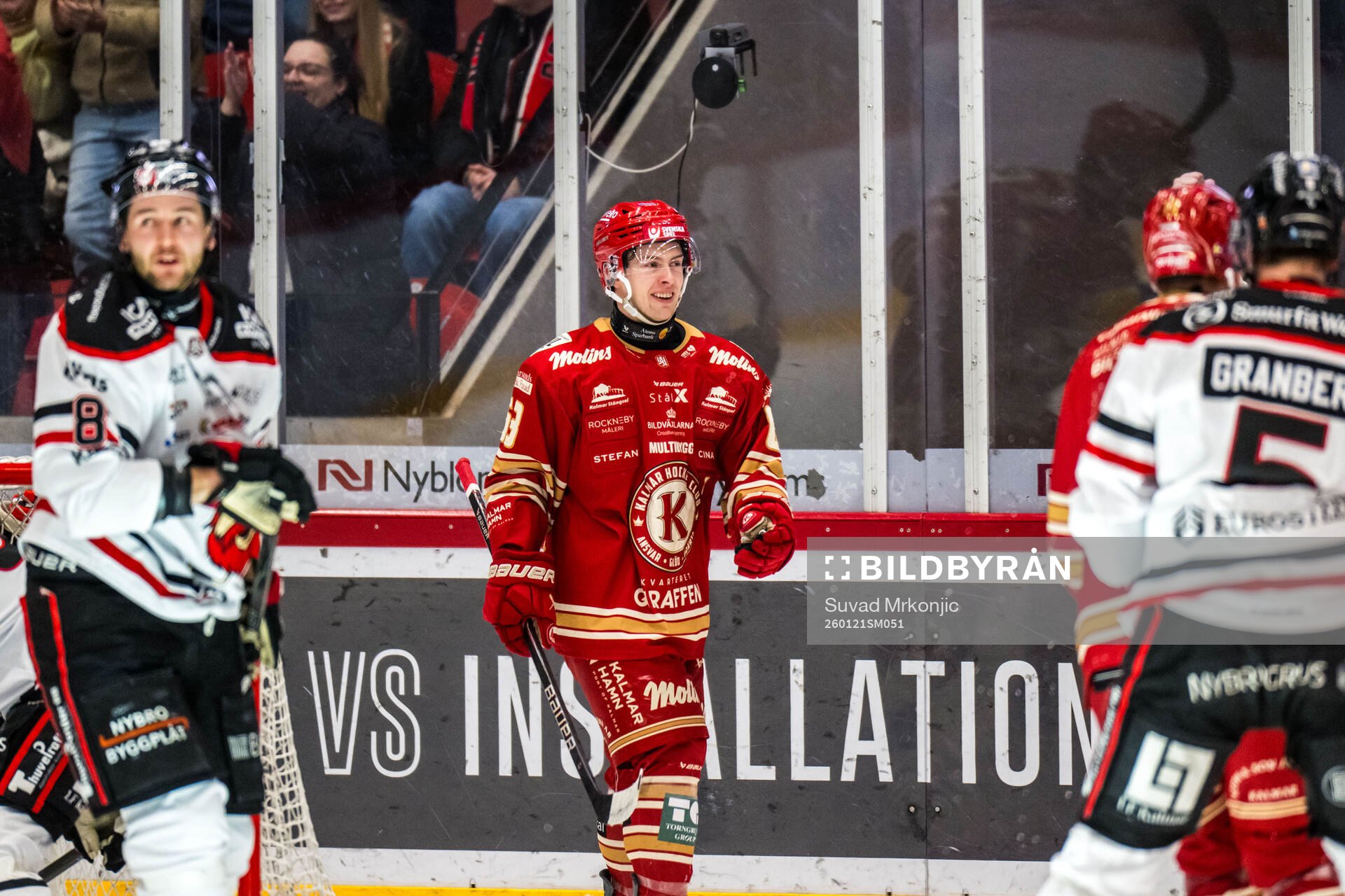 Kalmars Matt Fonteyne jublar