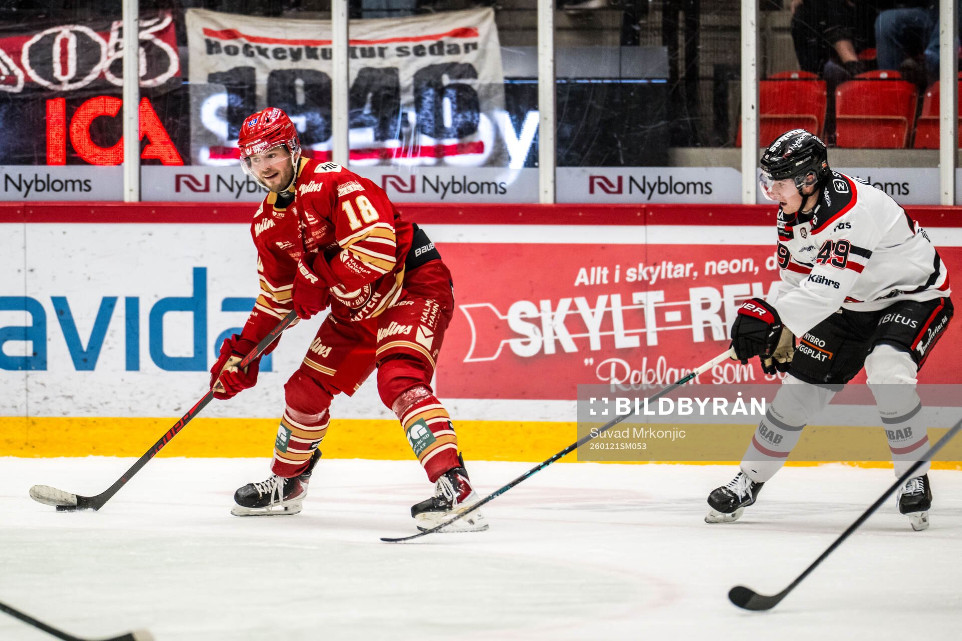 Kalmars Jesper Lindén och Nybros Kalle Holm
