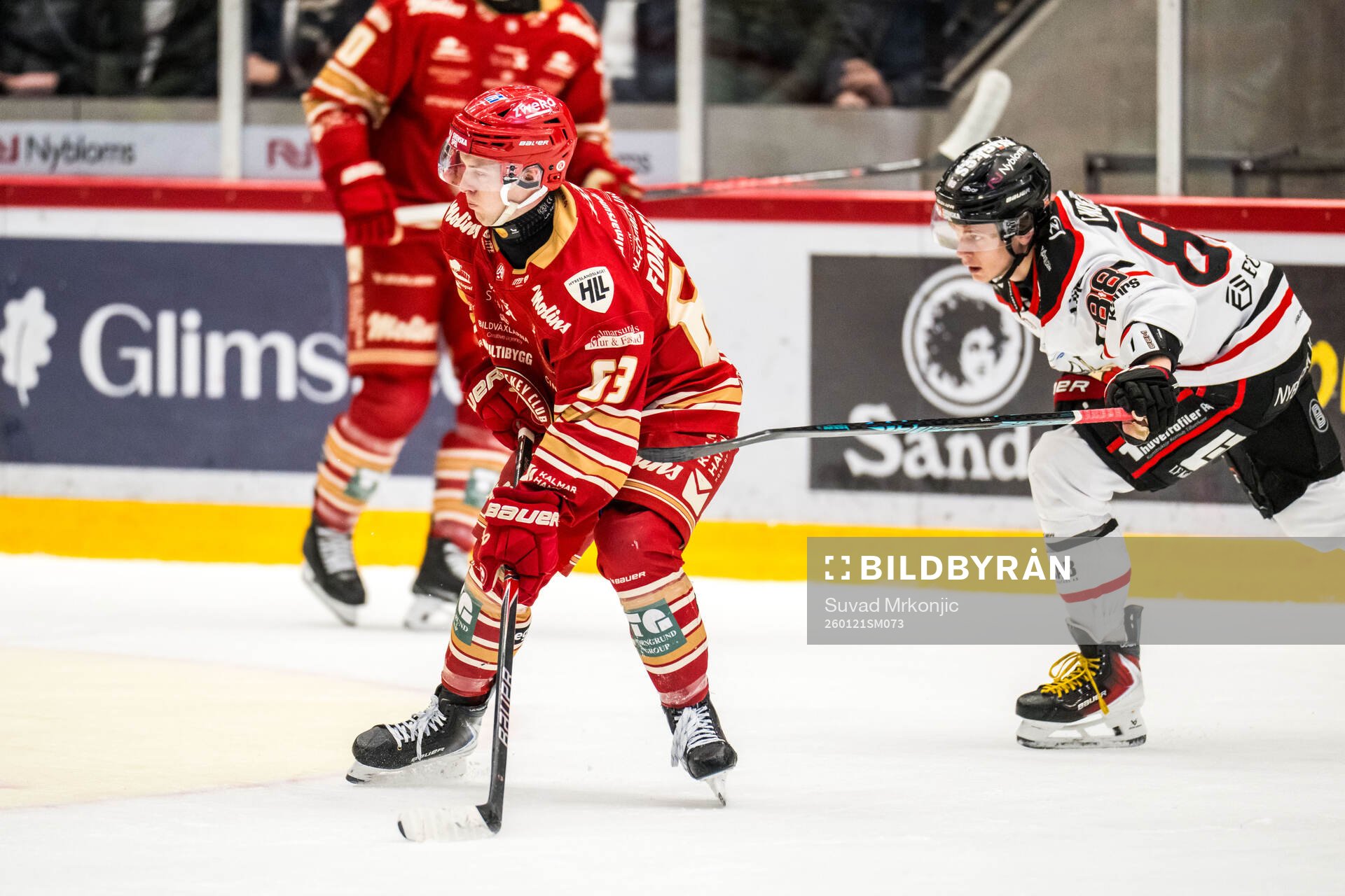 Kalmars Matt Fonteyne och Nybros Tim Lindfors