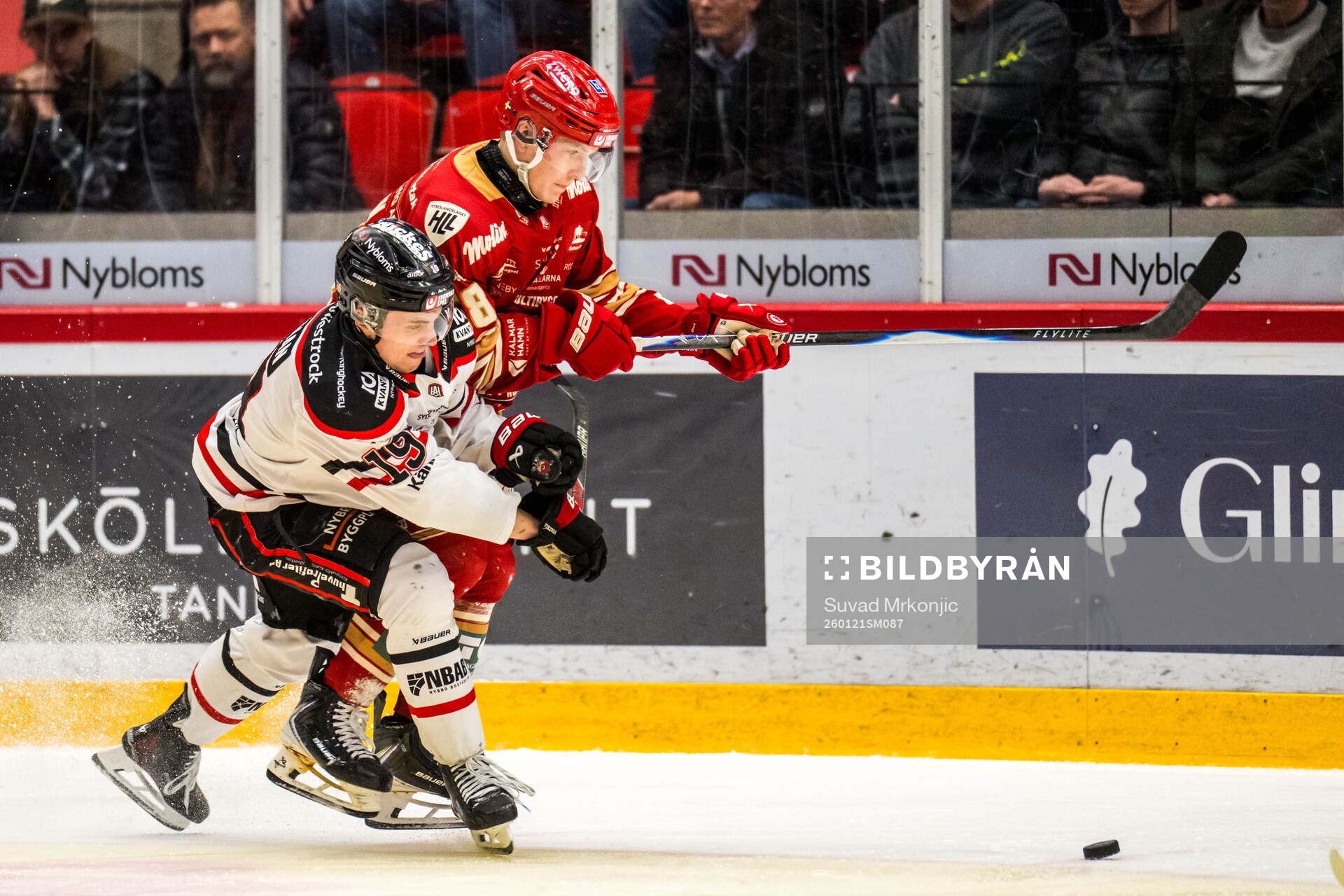 Nybros Elias Stenman och Kalmars Eddie Levin