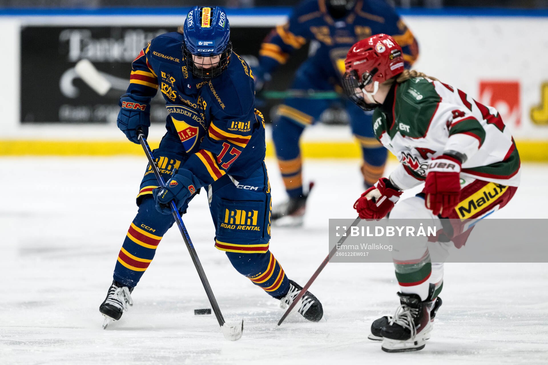 Djurgårdens Saga Odebrant och Modos Ebba Hedqvist
