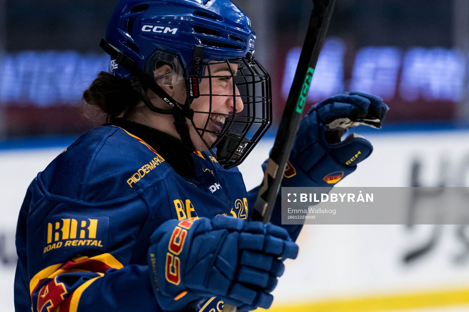 Djurgårdens Barbora Bartakova jublar