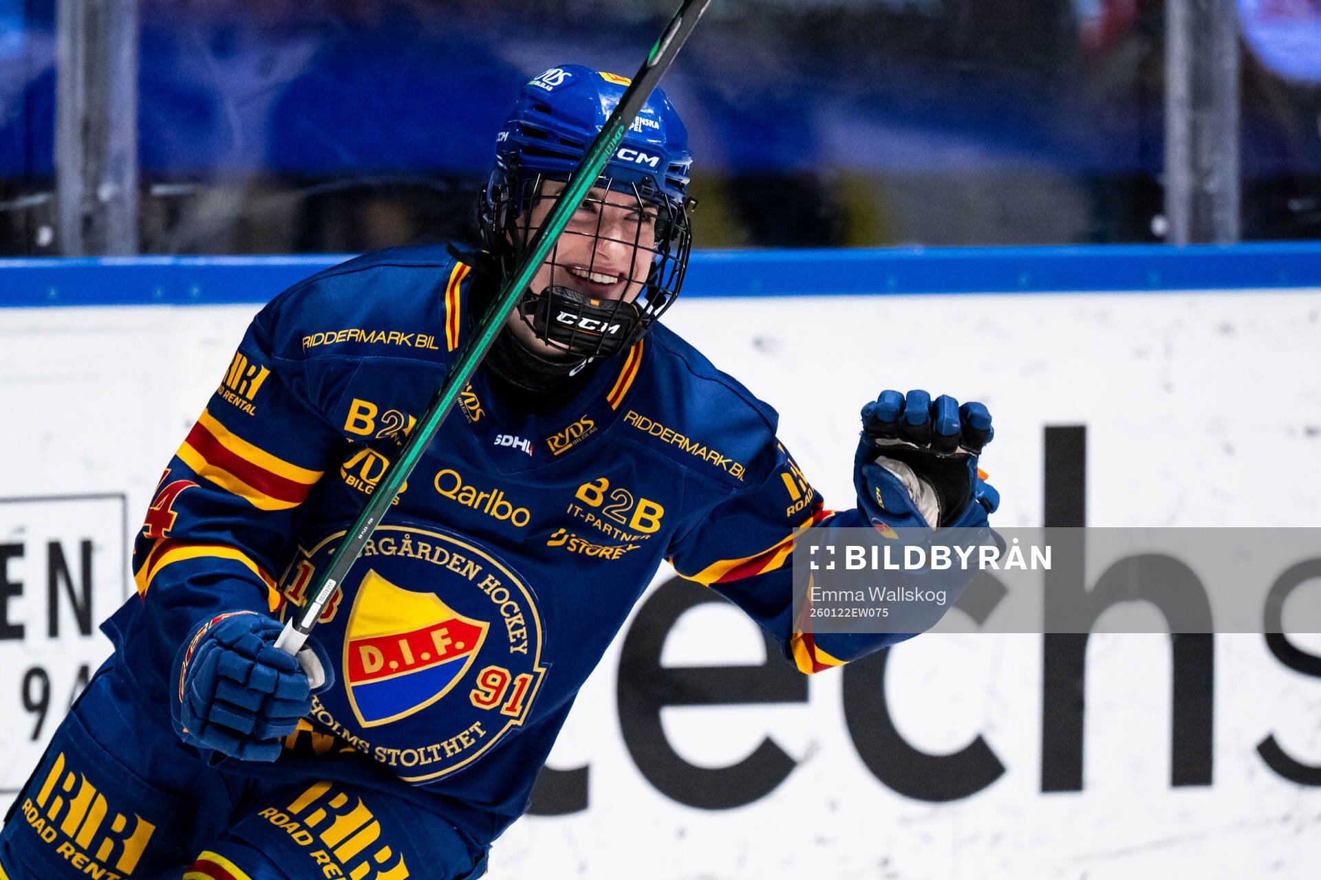 Djurgårdens Barbora Bartakova jublar