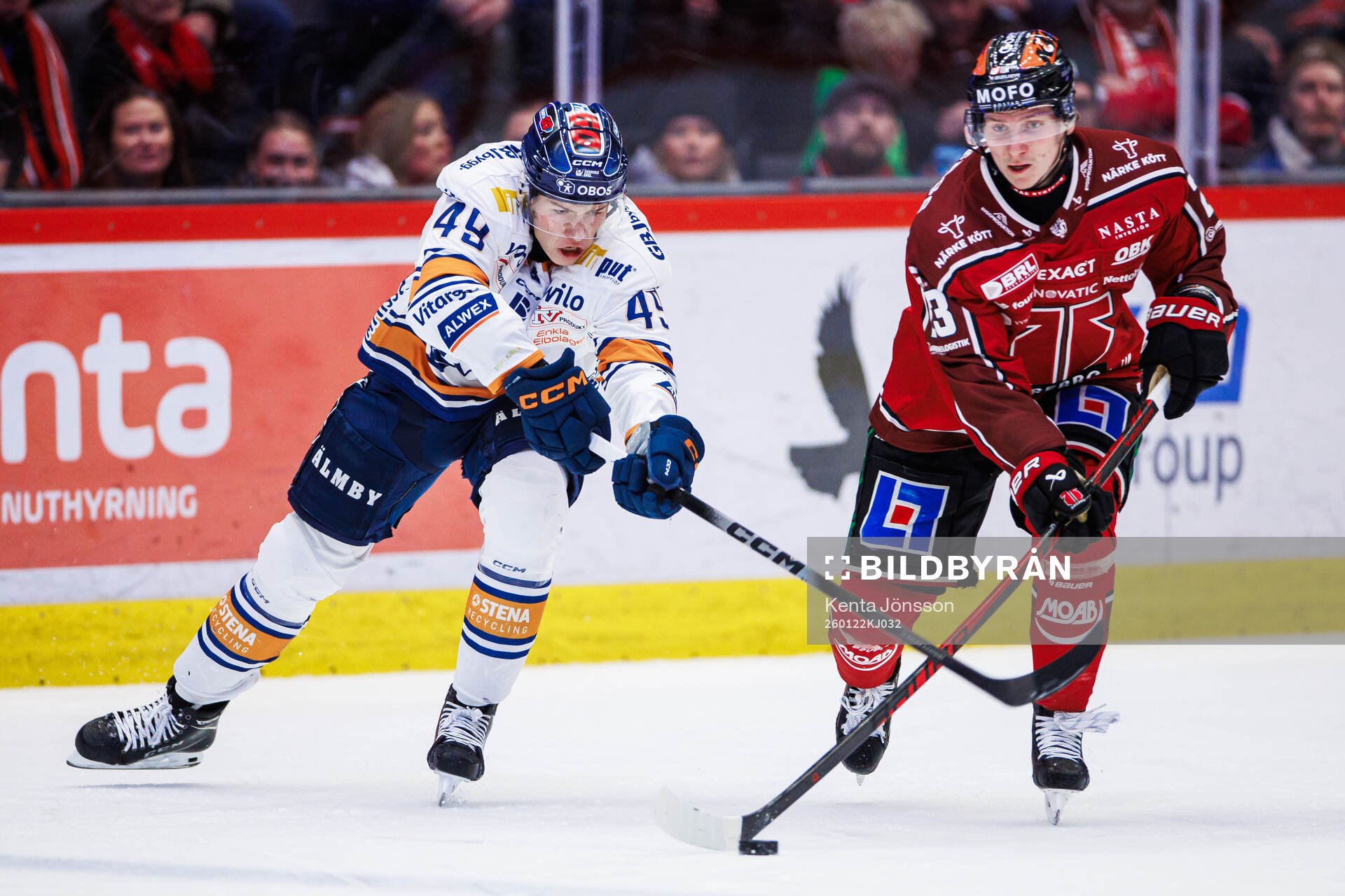 Växjös Leo Sahlin Wallenius och Örebros Egor Polin