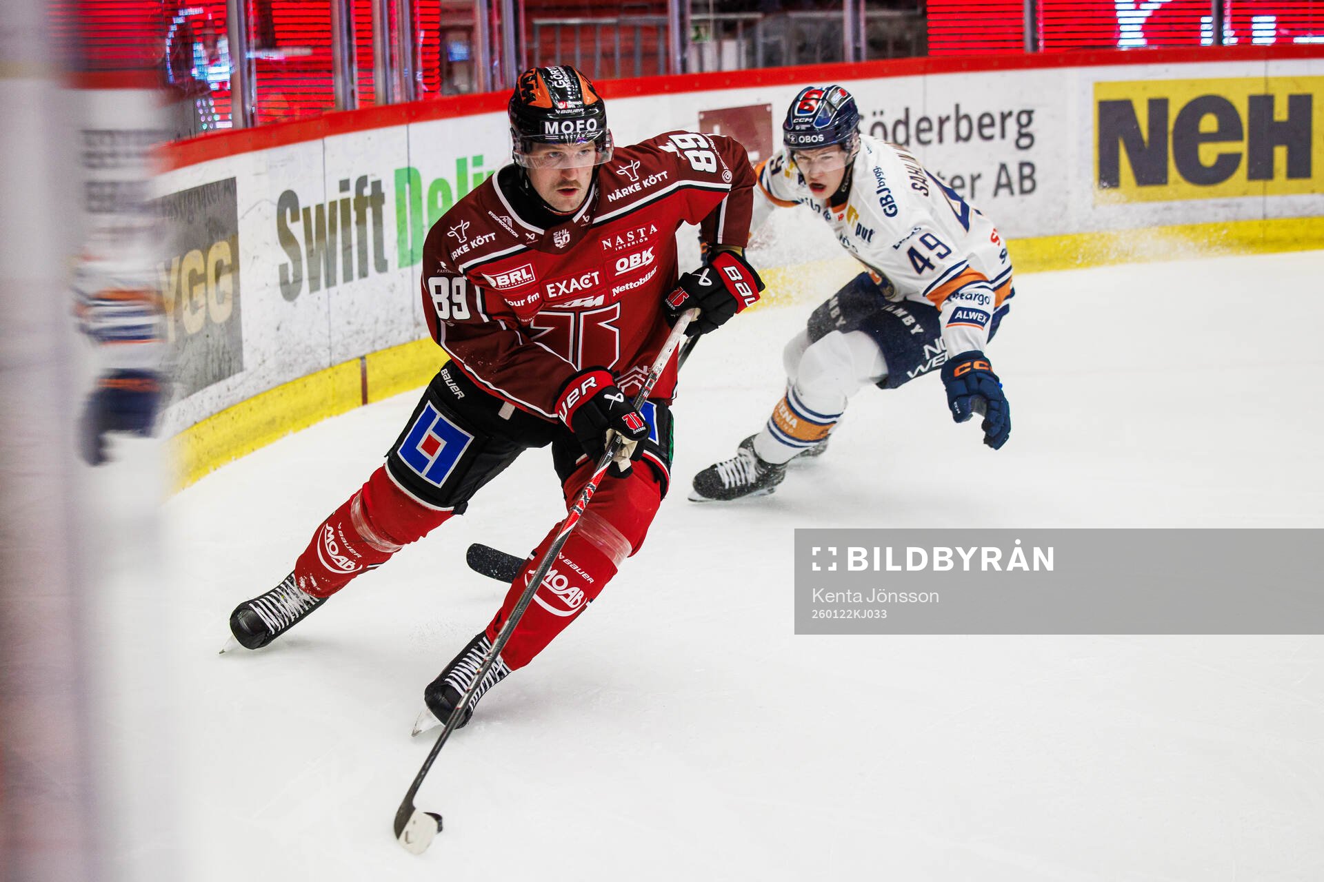 Örebros Patrik Karlkvist och Växjös Leo Sahlin Wallenius