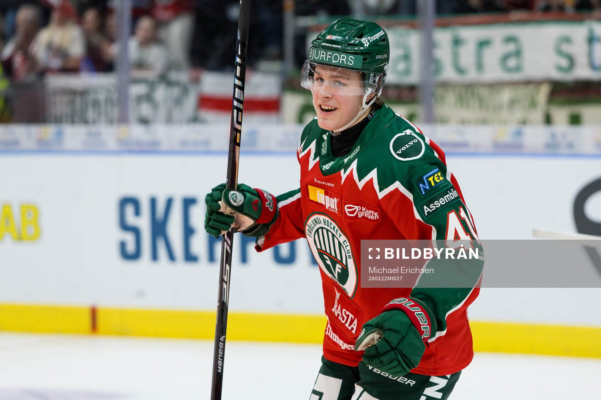 Frölundas Ivar Stenberg jublar