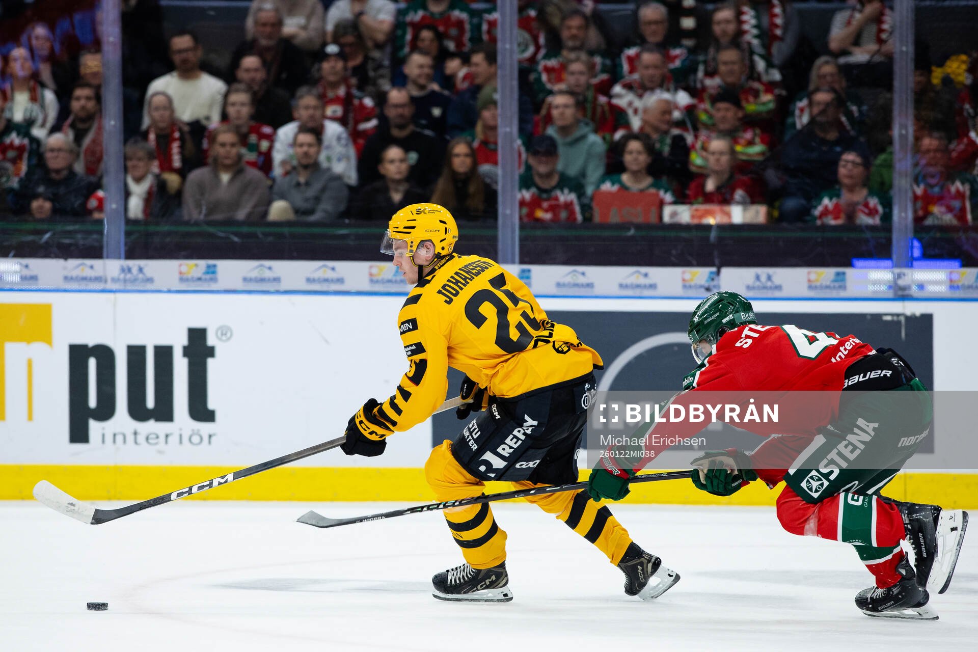 Skellefteås Pontus Johansson och Frölundas Ivar Stenberg