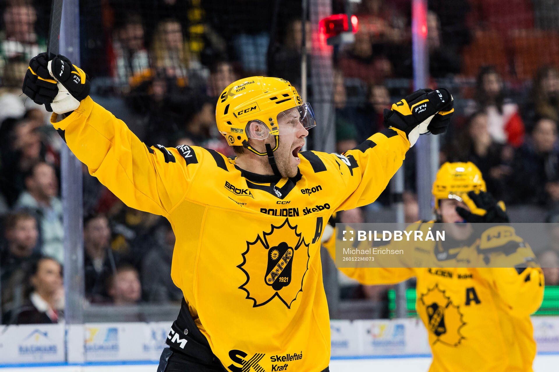 Skellefteås Oscar Lindberg jublar