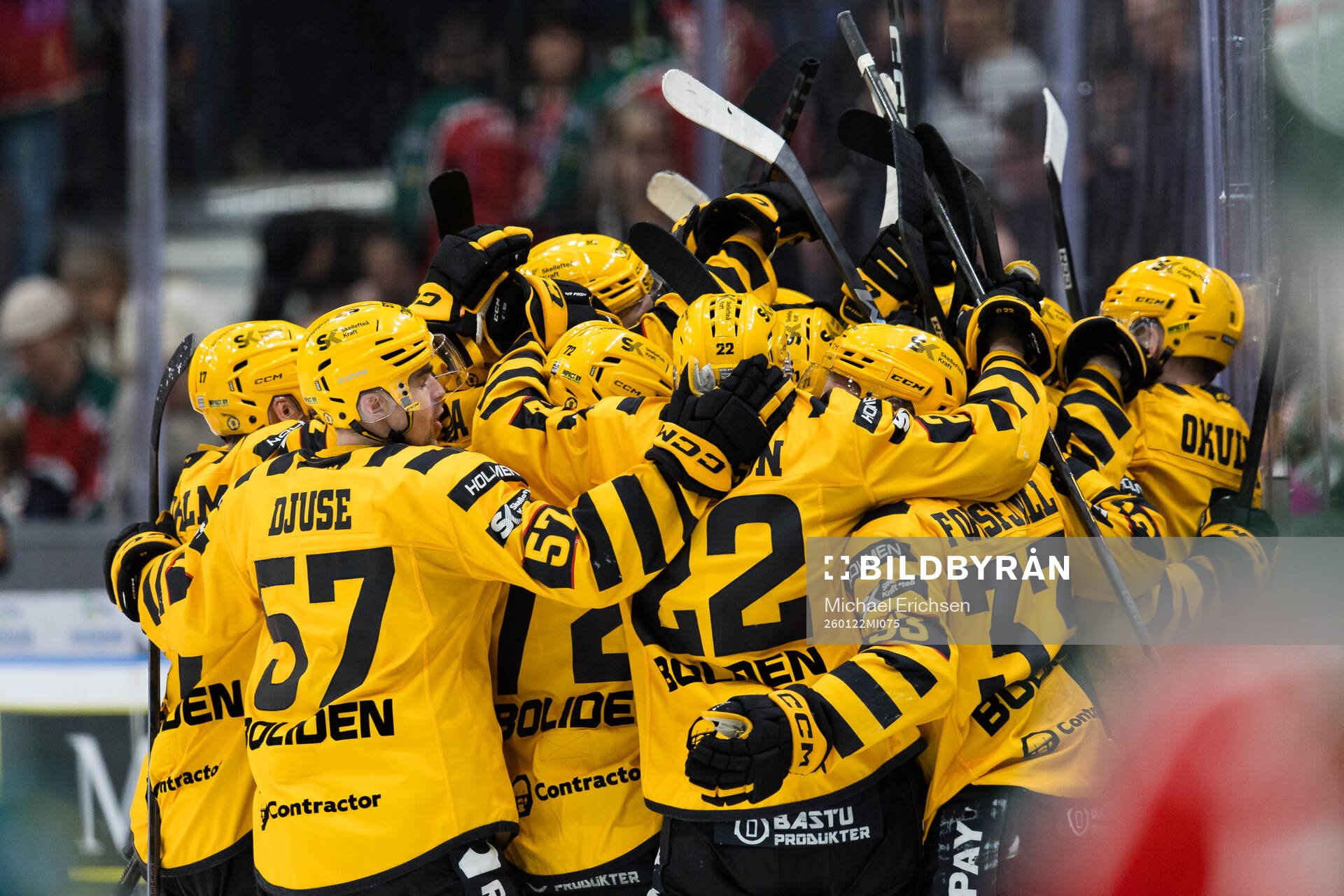 Skellefteås spelare jublar
