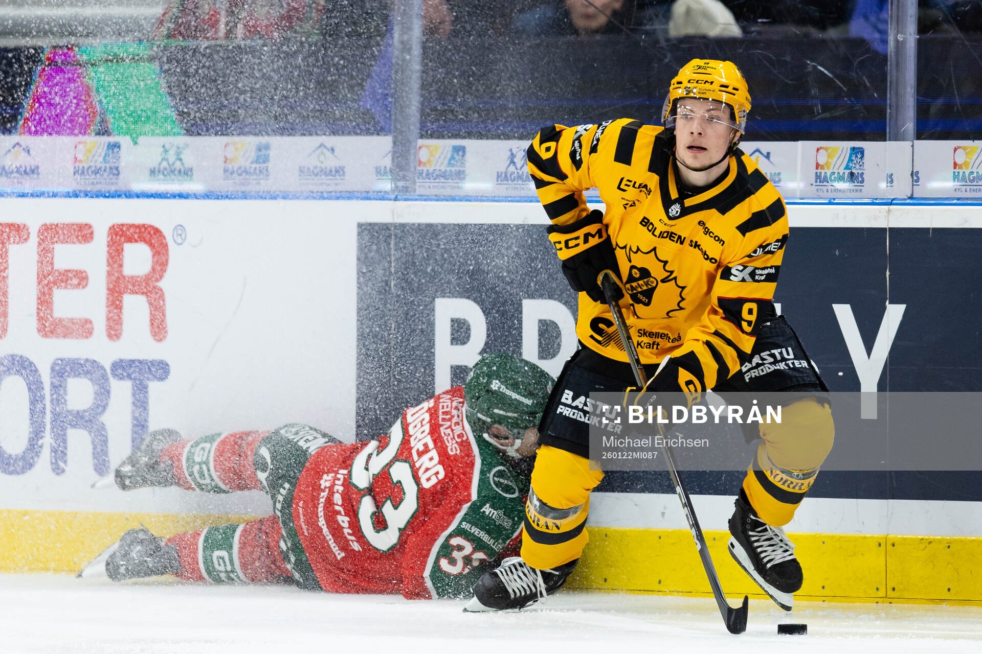 Frölundas Linus Högberg och Skellefteås Victor Stjernborg