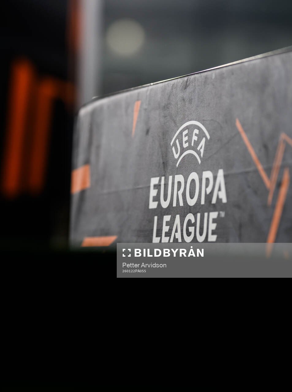 General view of UEFA Europa League signs
