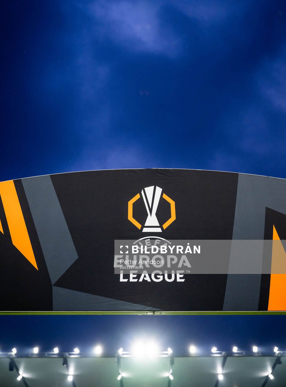 General view of UEFA Europa League signs