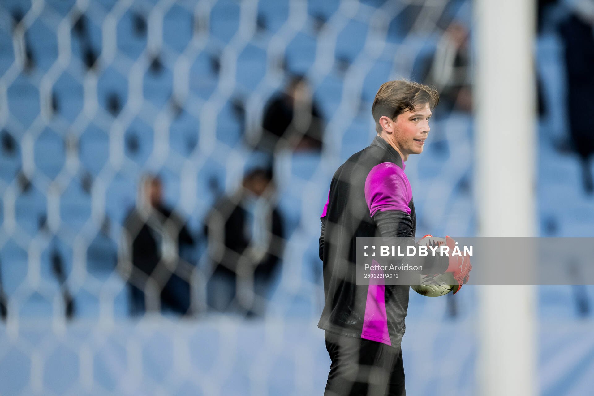 Goalkeeper Melker Ellborg of Malmö FF