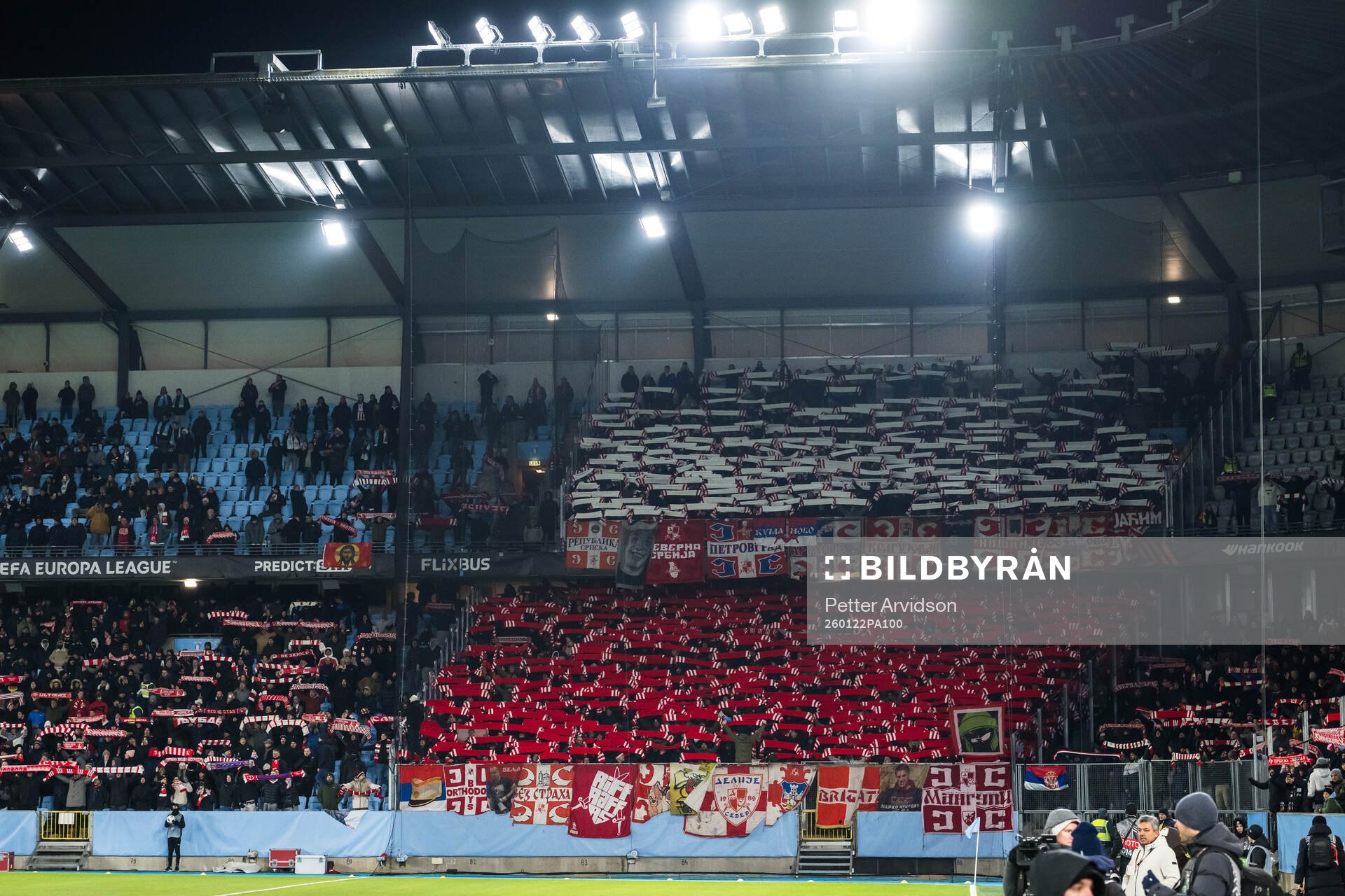 Supporters of of Crvena Zvezda