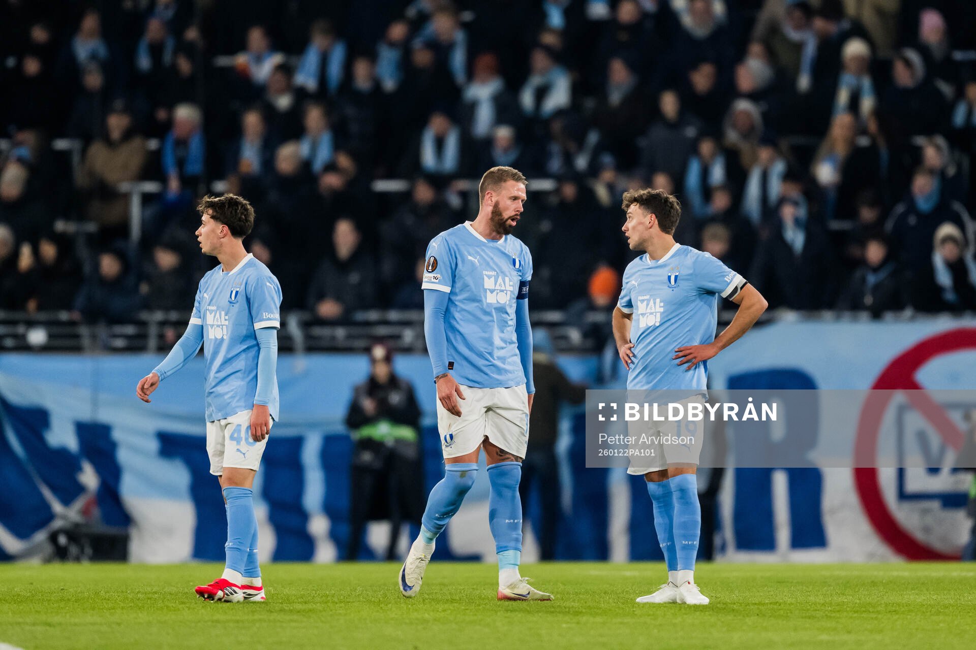 Pontus Jansson and Colin Rösler of Malmö FF looks dejected
