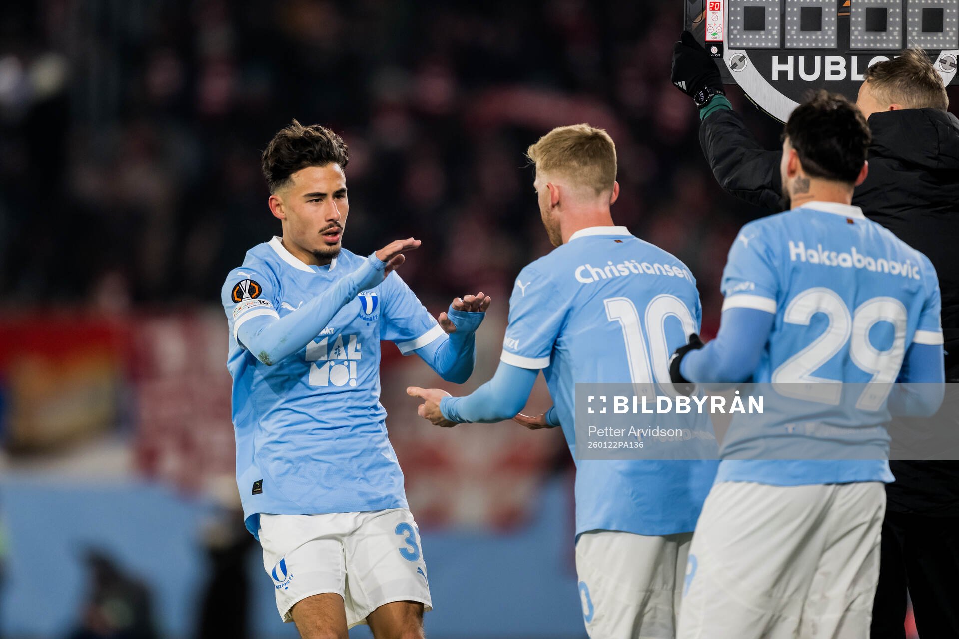 Adrian Skogmar and Anders Christiansen of Malmö FF