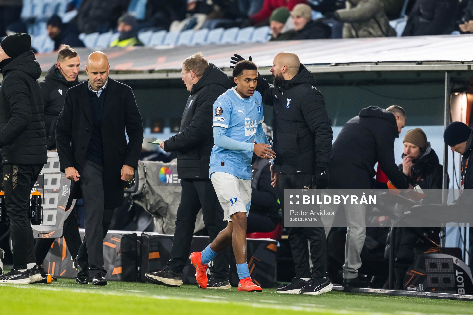 Head coach Miguel Angel Ramirez and Theodor Lundbergh of
