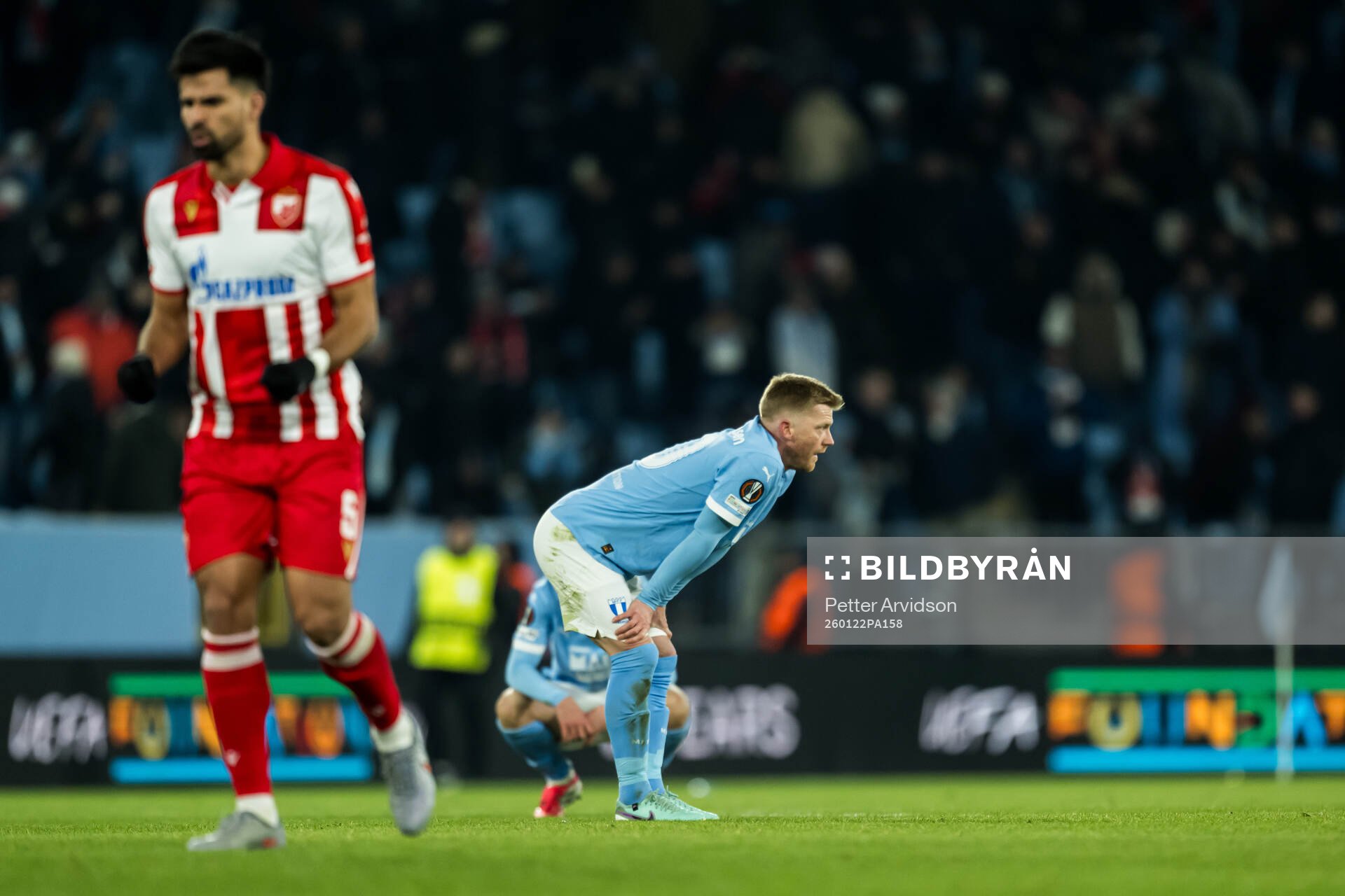 Anders Christiansen of Malmö FF looks dejected