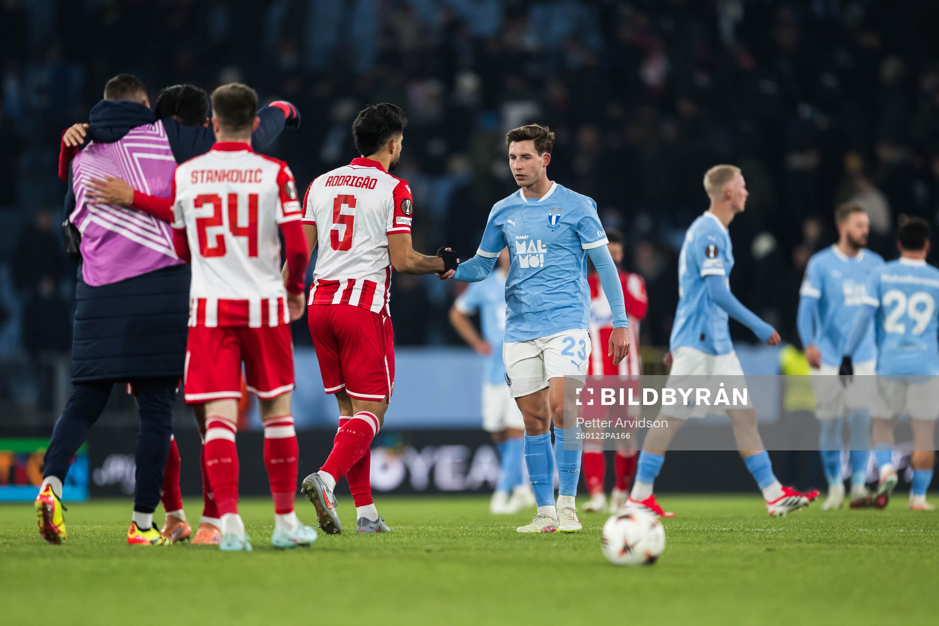 Lasse Berg Johnsen of Malmö FF looks dejected