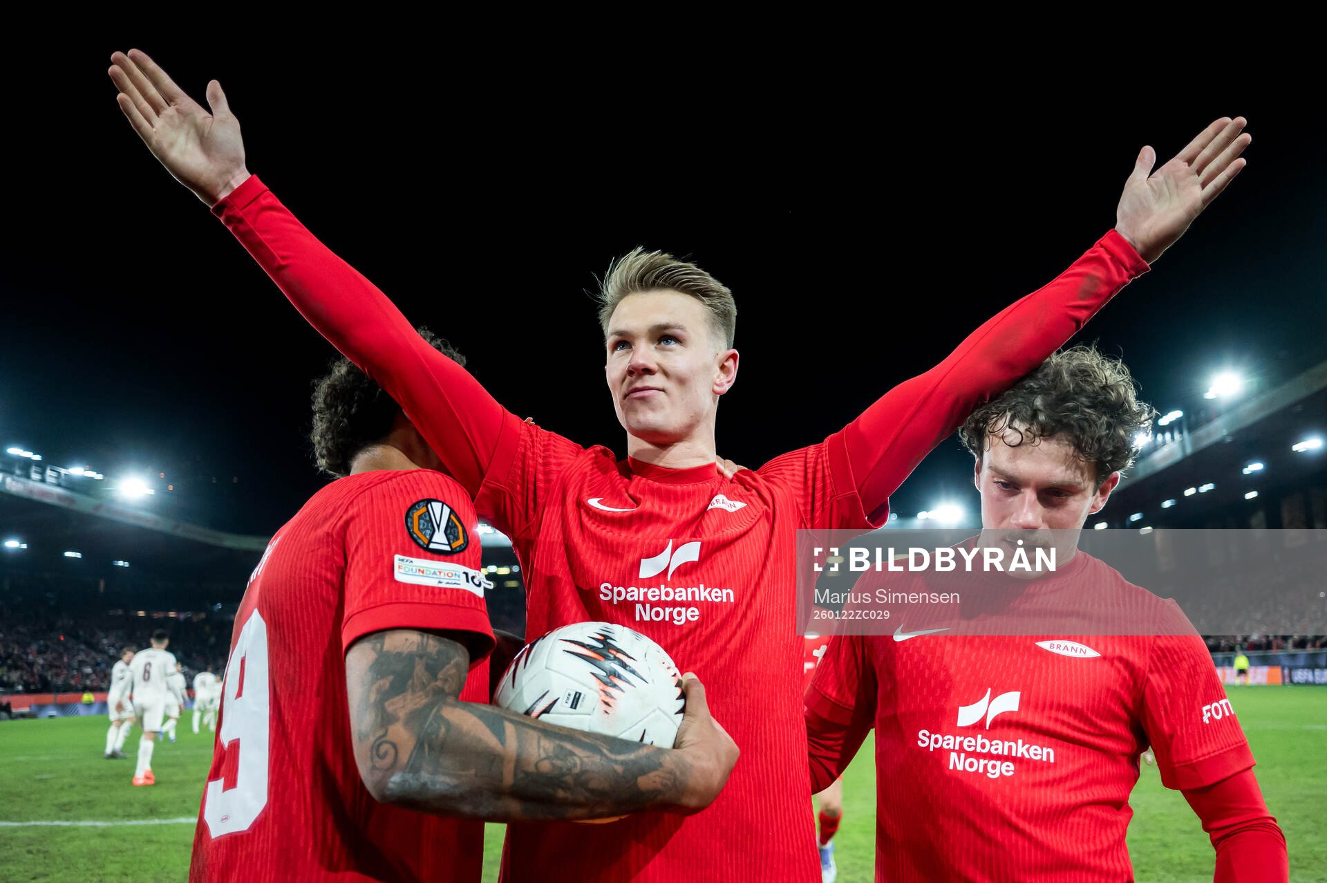 Emil Kornvig of Brann celebrates