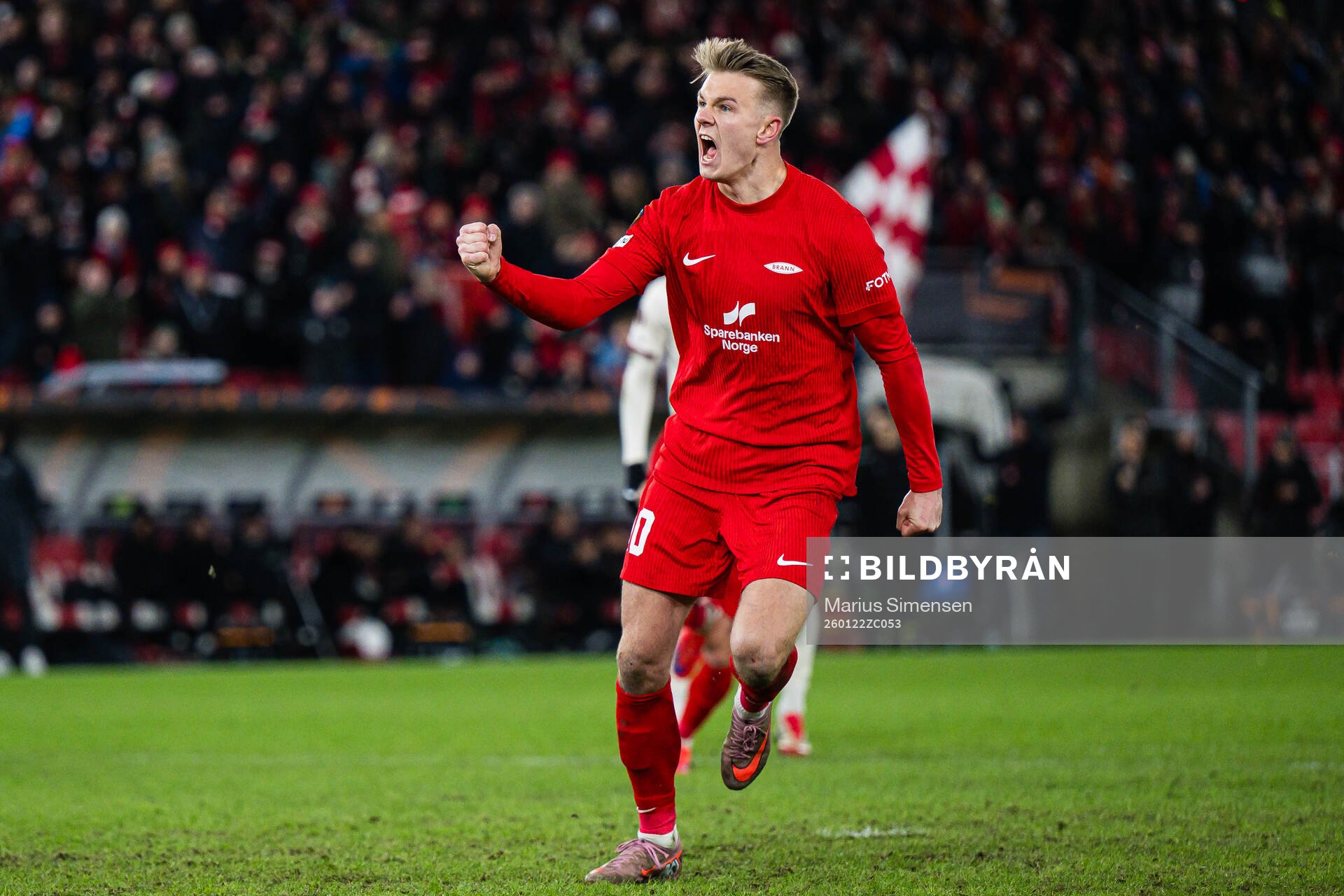 Emil Kornvig of Brann celebrates