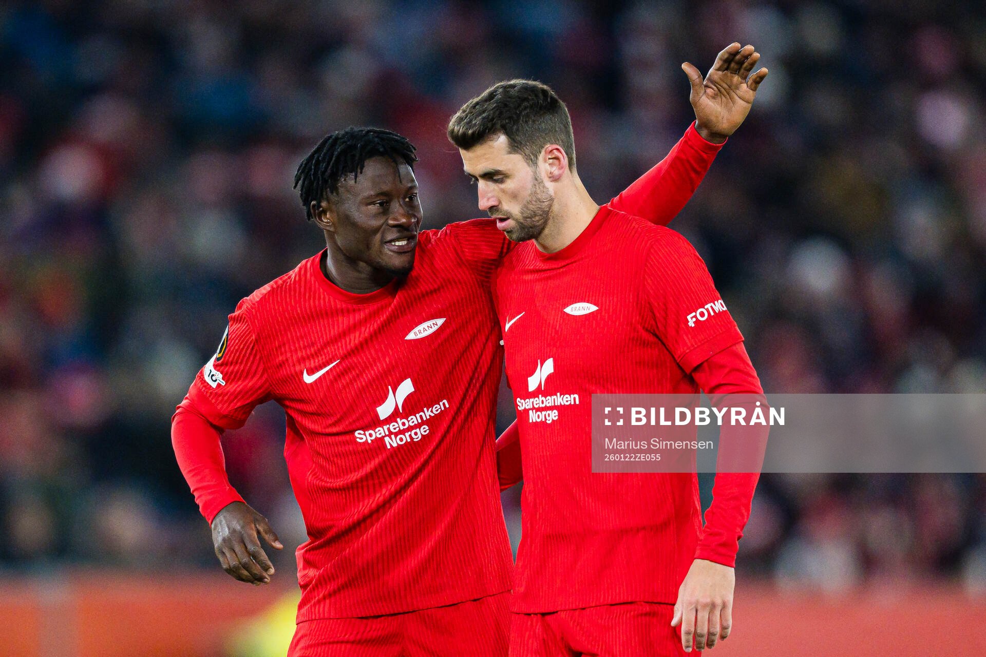 Nana Kwame Boakye and Vetle Dragsnes of Brann